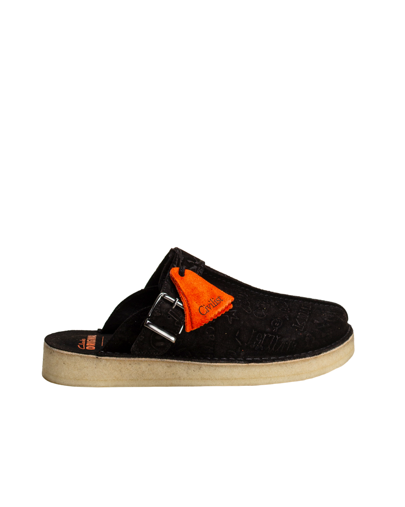 Clarks Originals X Civilist Trek Mule Black Deboss