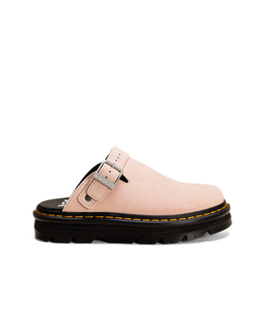 Dr. Martens レオパード ZEBZAG MULE Zebzag Suede Casual Slingback Platform Mules in Light Tan | Dr