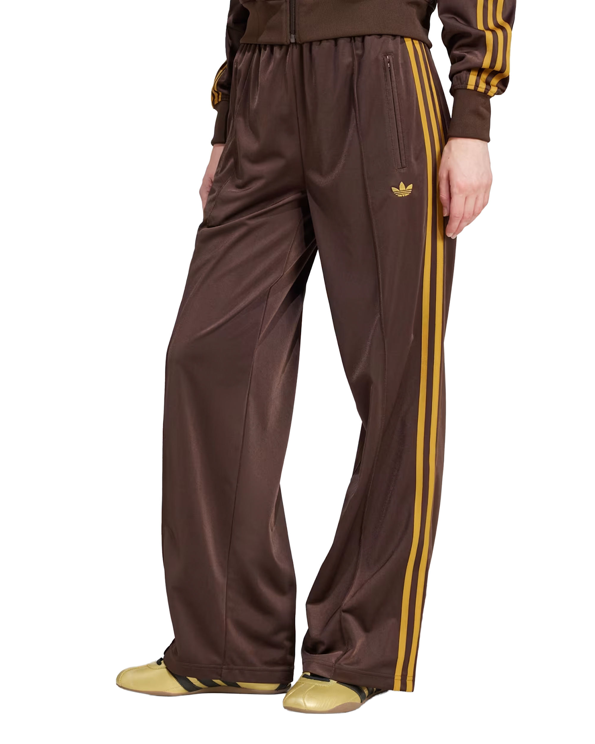 Adidas Firebird Loose Trackpants - Dark Brown / Preloved Bronze
