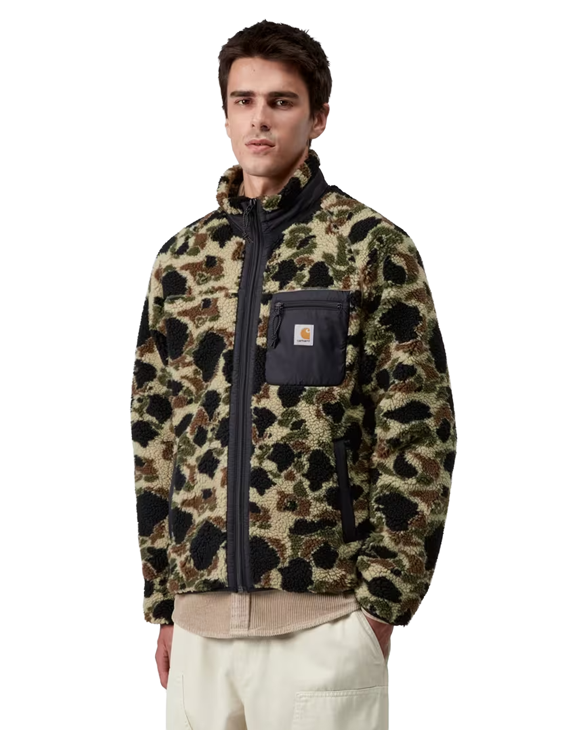 Carhartt Prentis Liner Fleece Camo Duck Jacquard/Vert/Noir