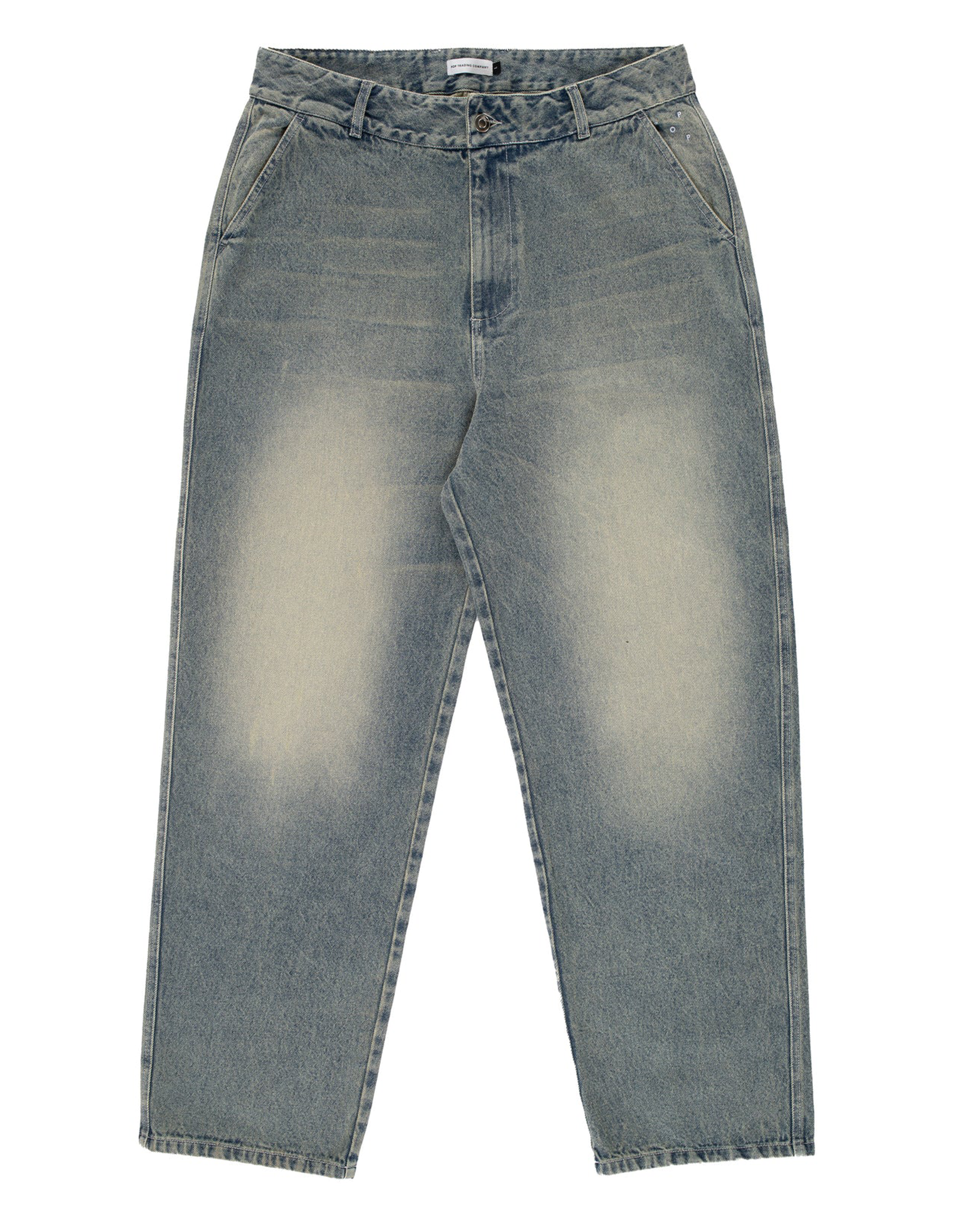 Pop Trading Company Beattie Denim Pants Washed Denim
