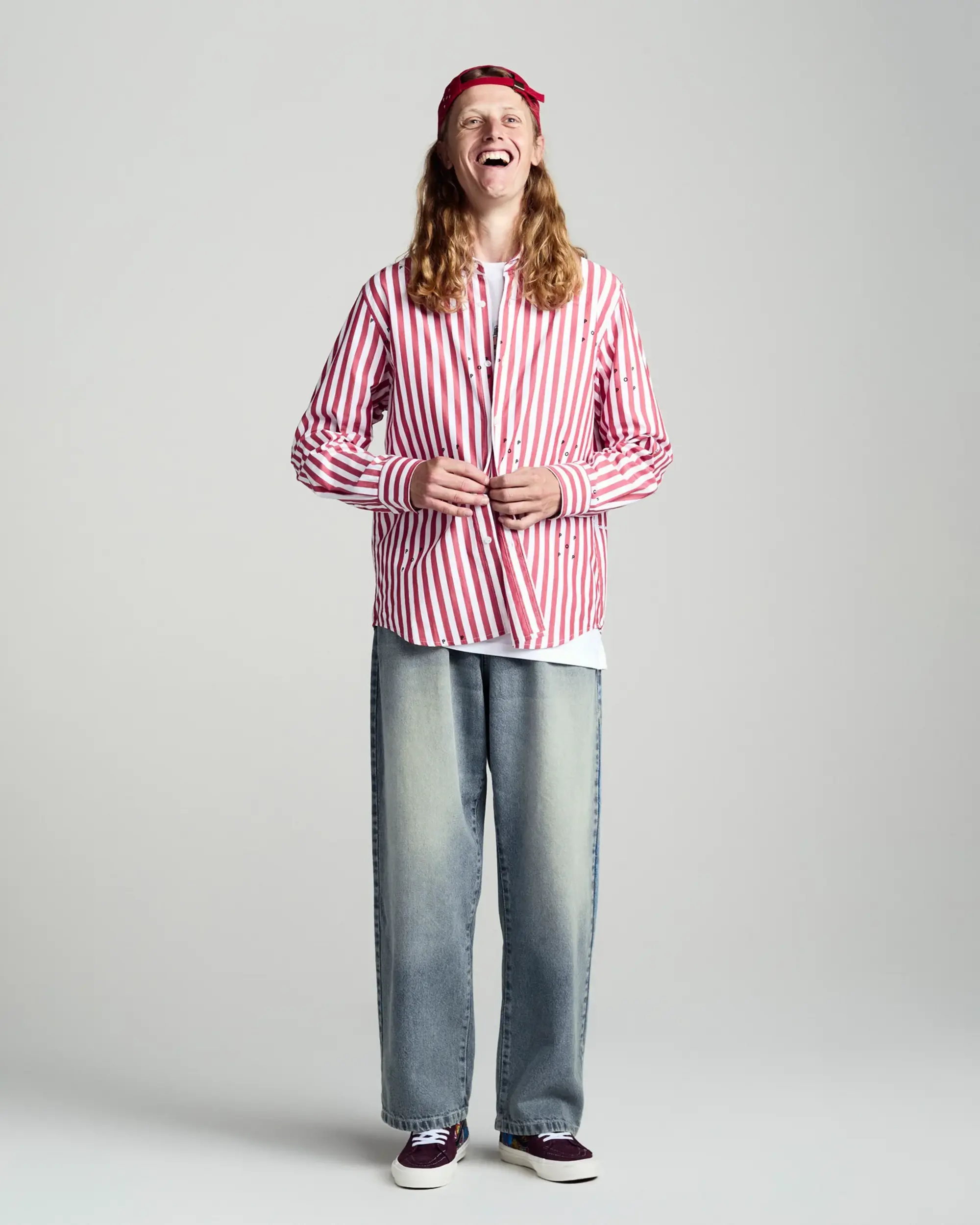 Pop Trading Company Beattie Denim Pants Washed Denim