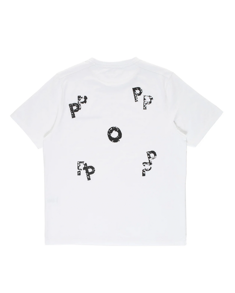 Pop Trading Co Pop Trading Company Stamp T-Shirt White