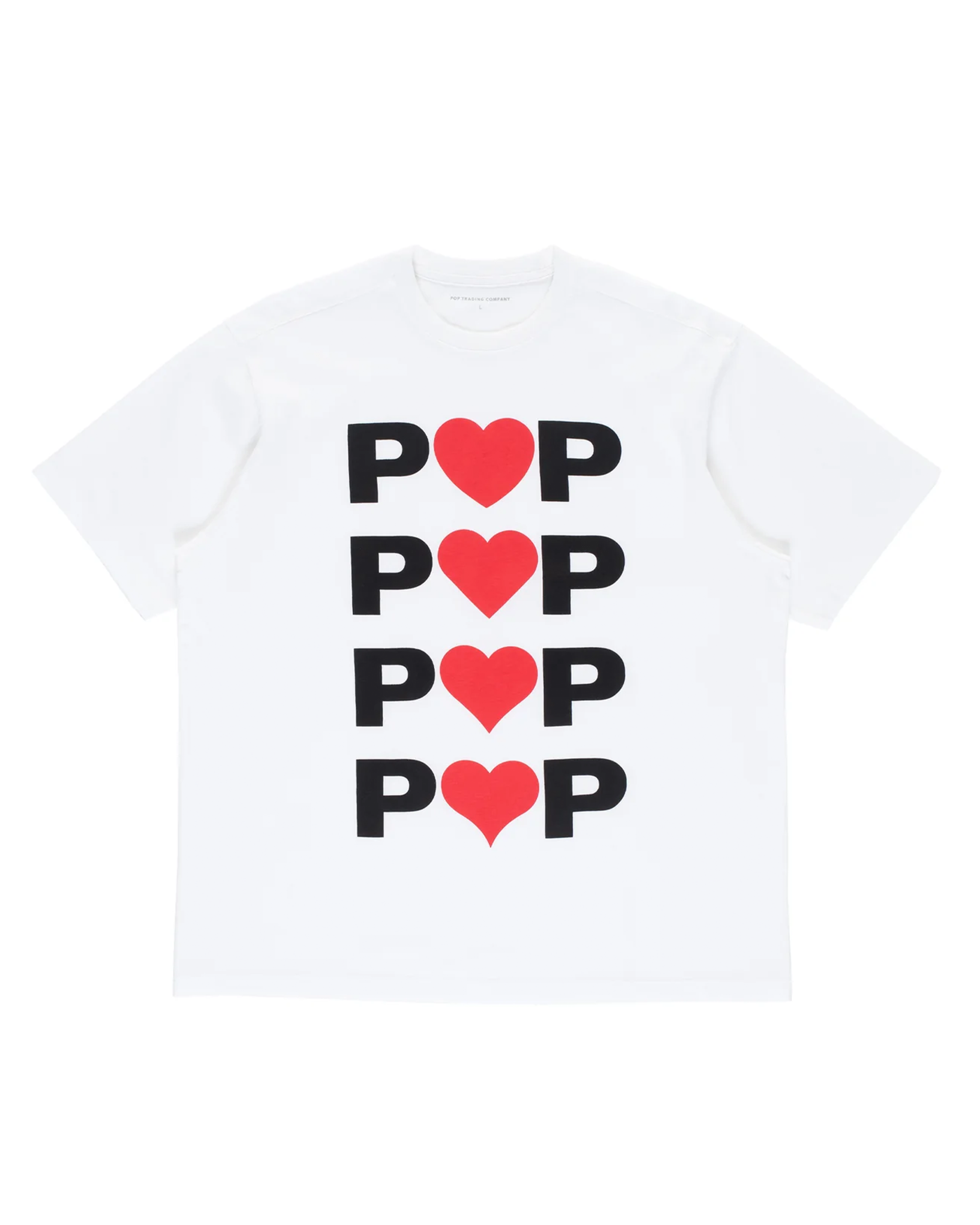 Pop Trading Company Hearts T-shirt White