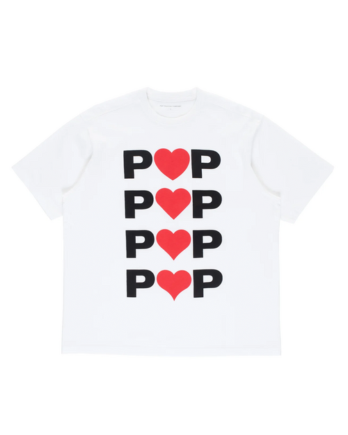 Pop Trading Co Pop Trading Company Hearts T-shirt White