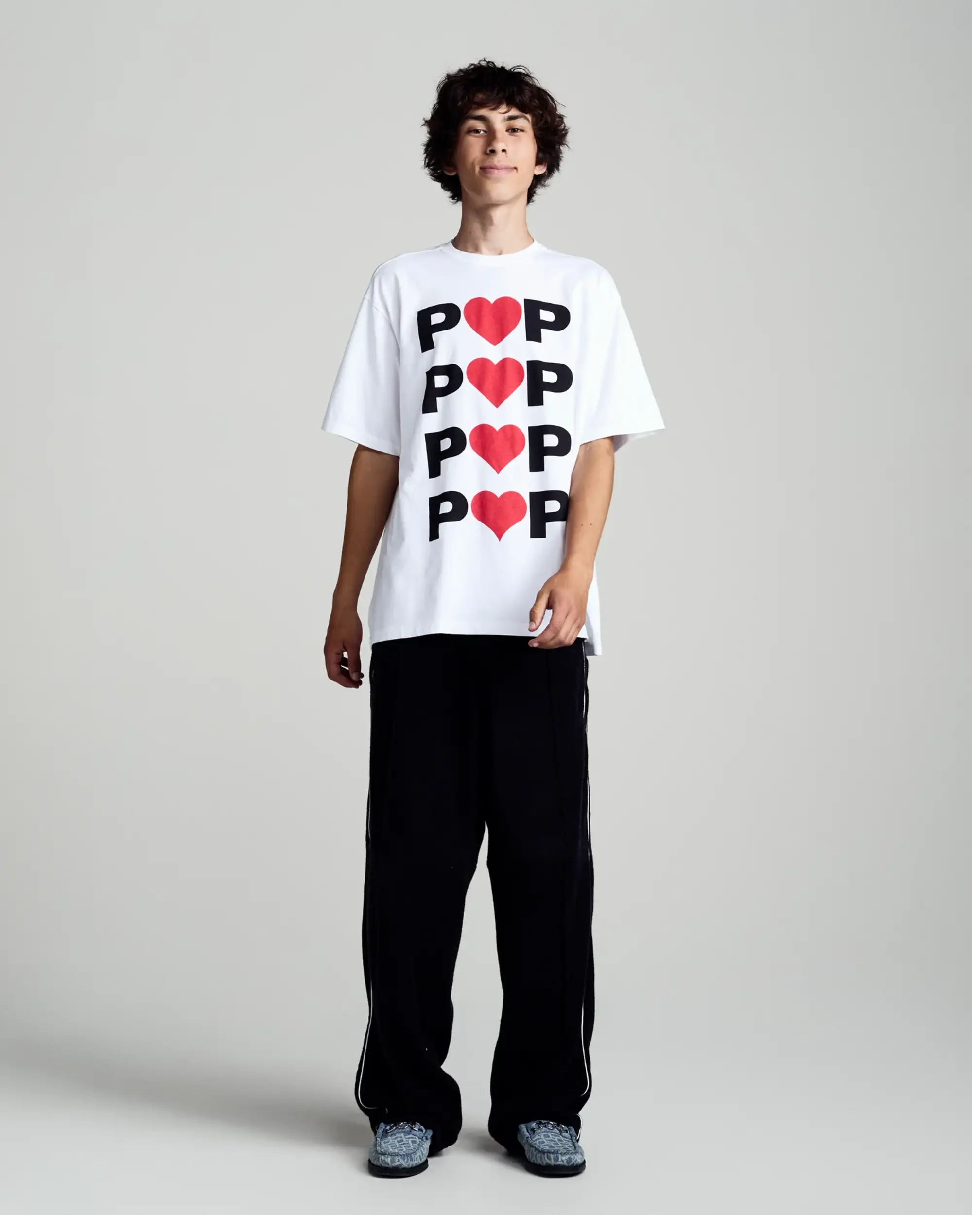 Pop Trading Company Hearts T-shirt White