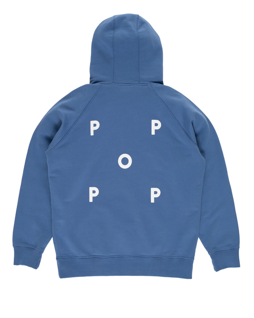 Pop Trading Co Pop Trading Company Logo Hooded Sweat Dutch Blue