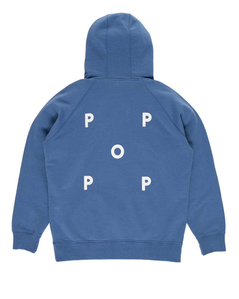 Pop Trading Co Pop Trading Company Logo Hooded Sweat Dutch Blue