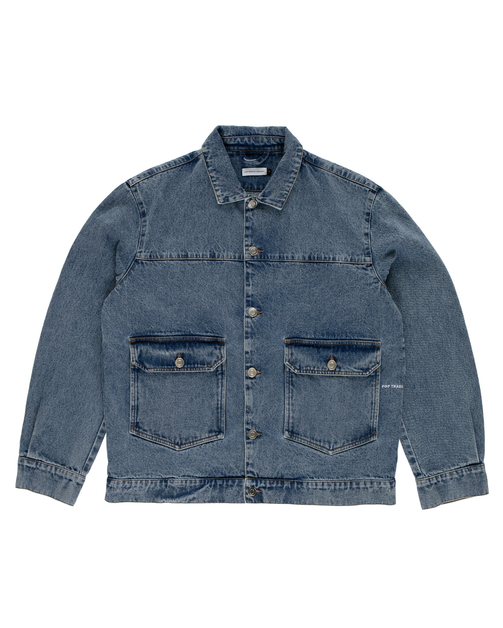 Pop Trading Company Drs Denim Jacket Stonewashed