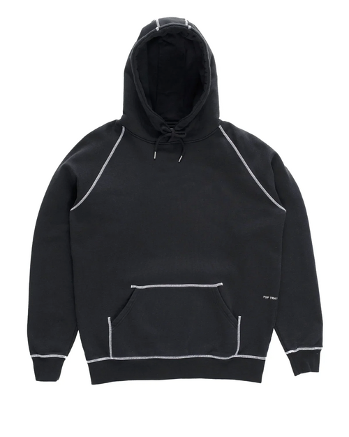Pop Trading Co POP Trading Company Logo Hooded Sweat - Black