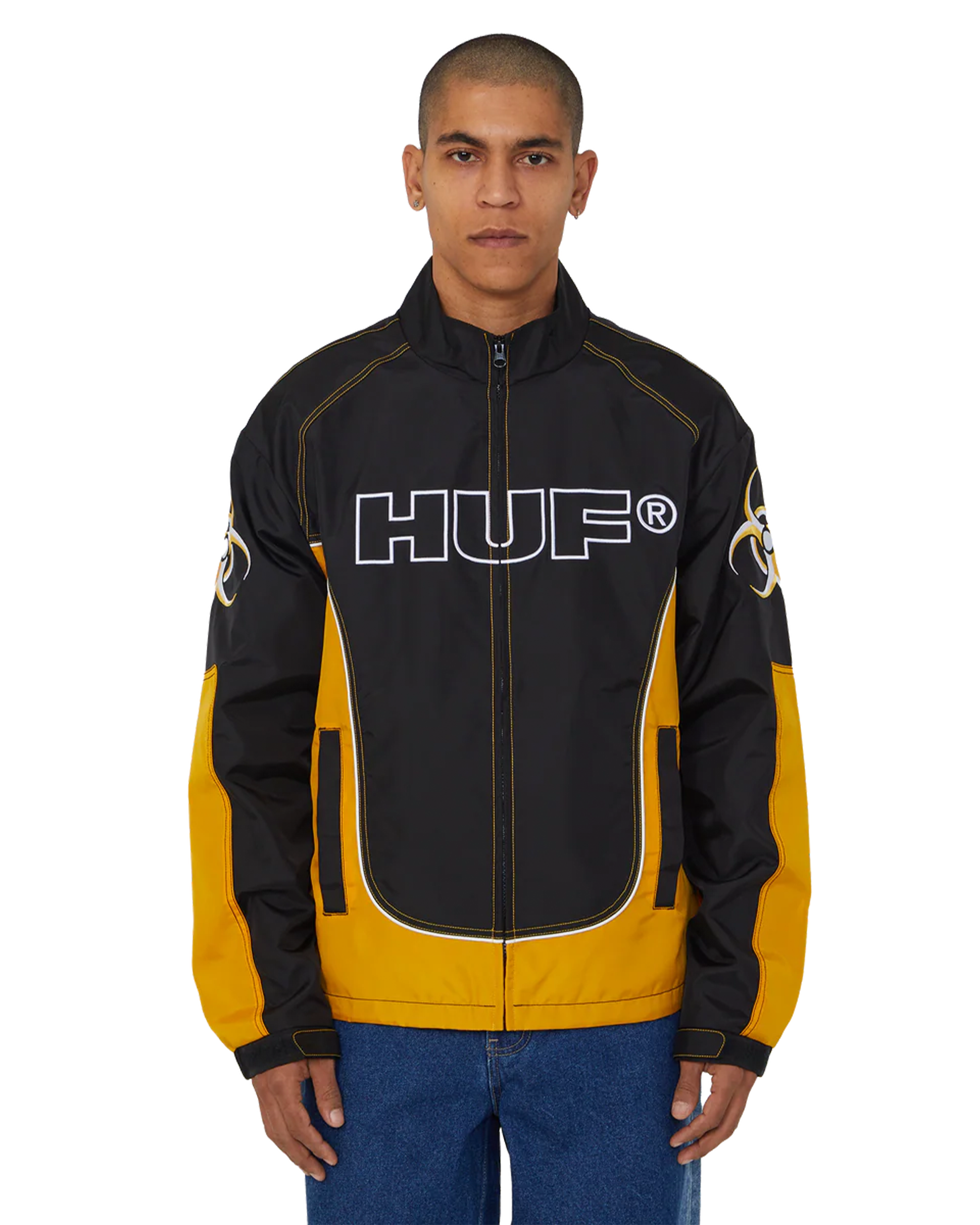 Huf Sector Jacket Black/Yellow