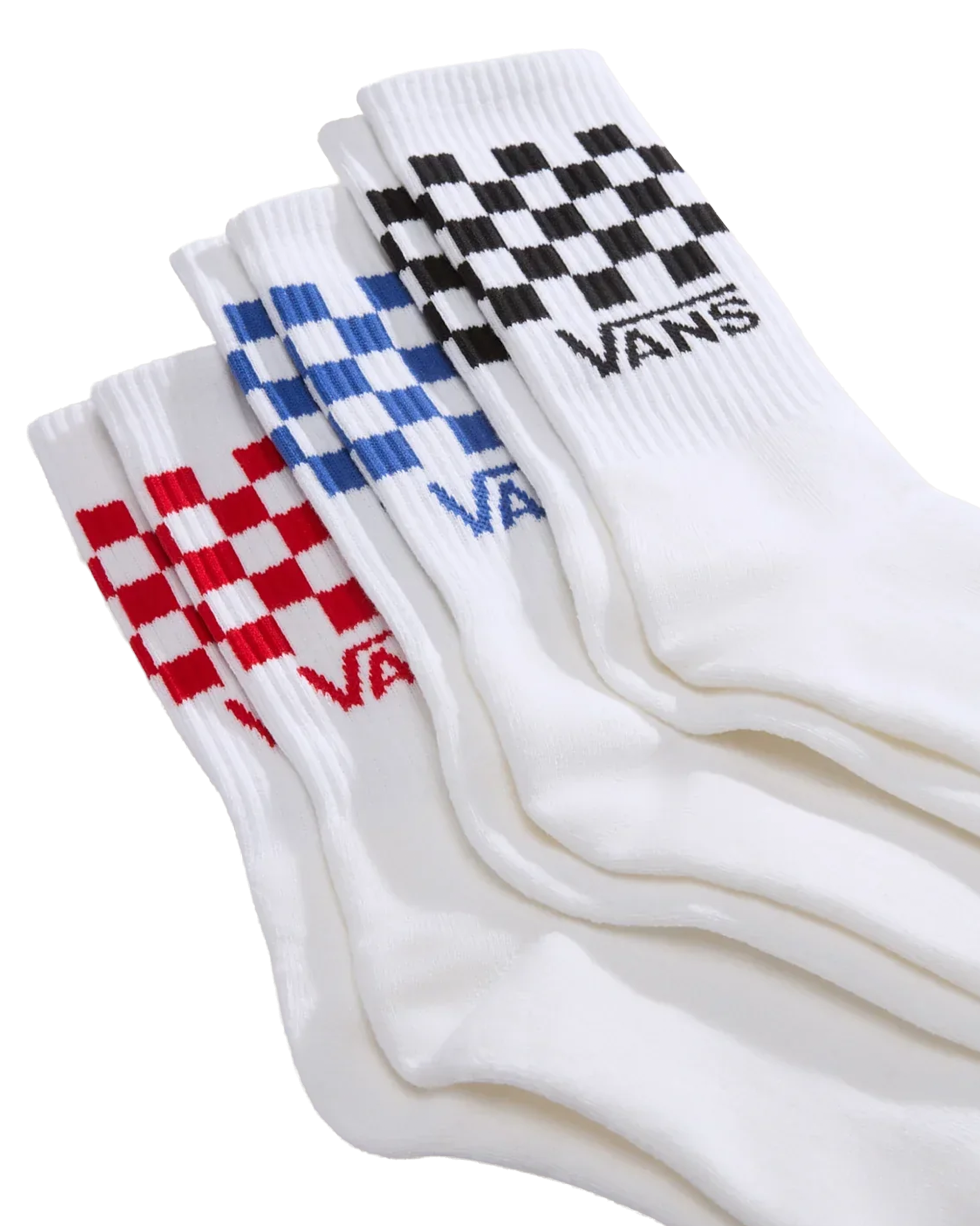 Vans Classic Checkerboard Crewsocks White