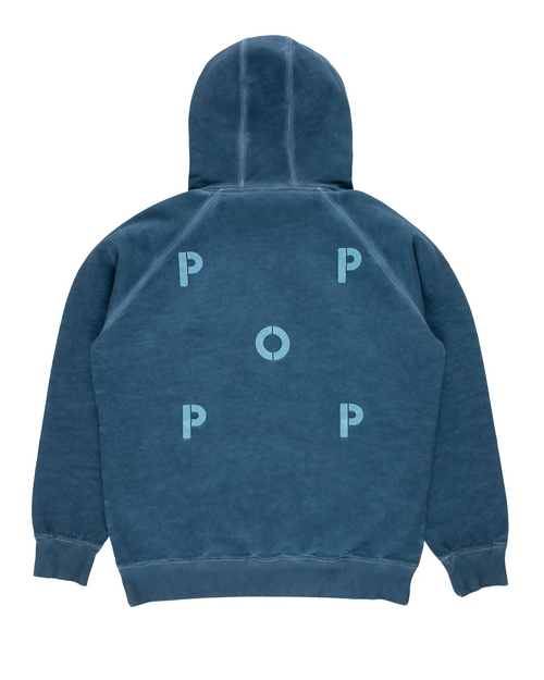 Pop Trading Co Pop Trading Company Stencil Hoodie Sweat Navy