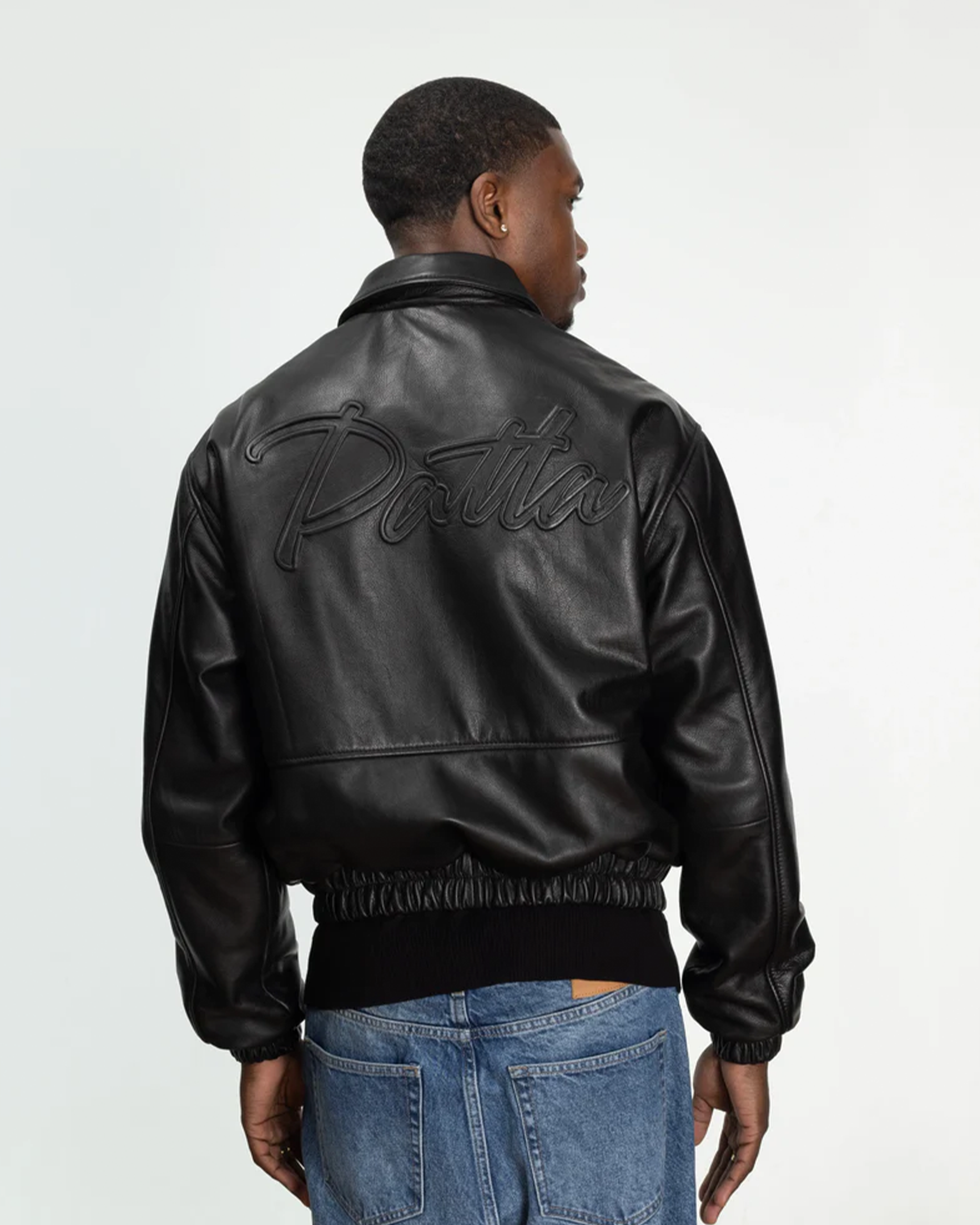 Patta Leather Bomber Jacket