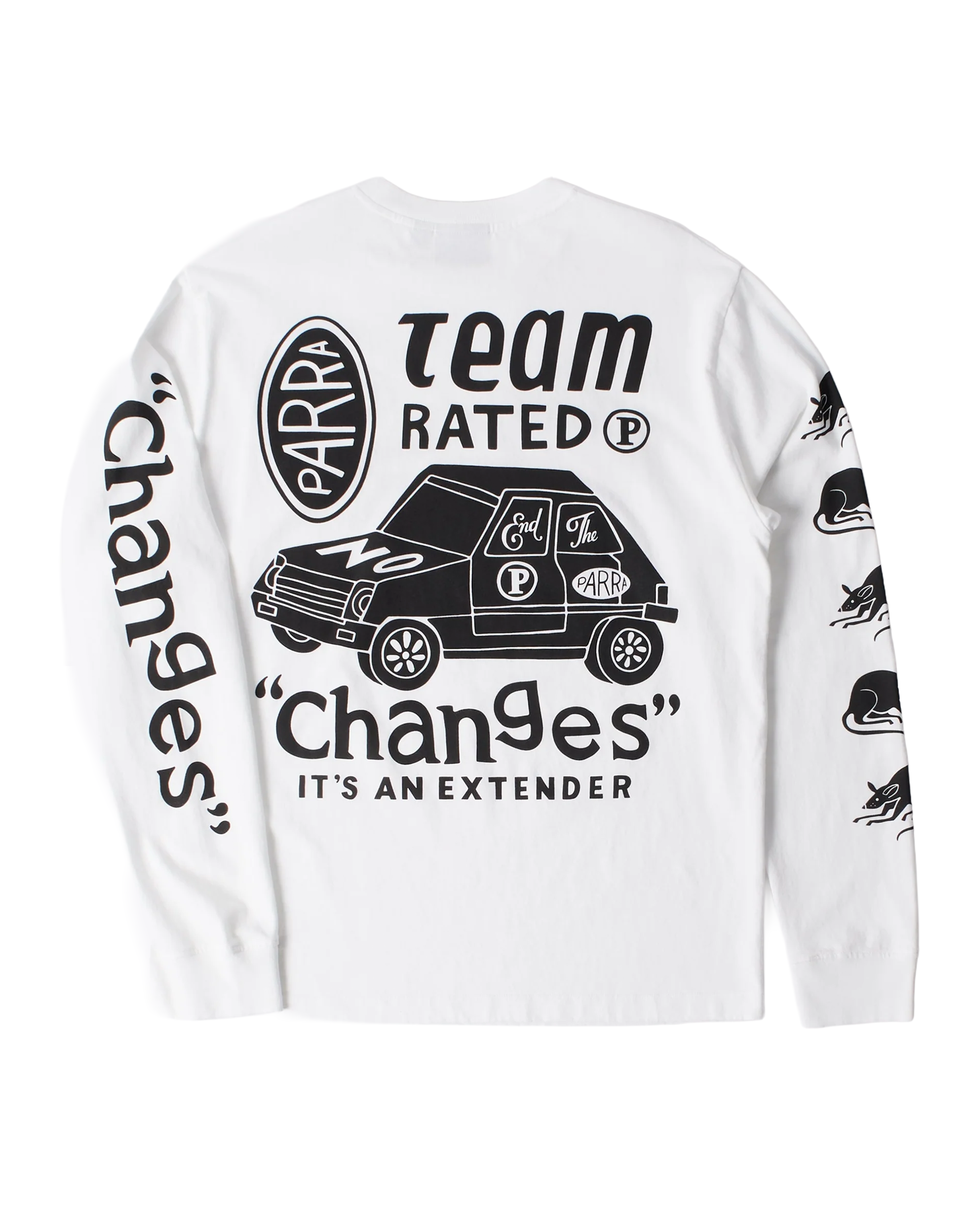 Parra Team Changes Longsleeve T-shirt White