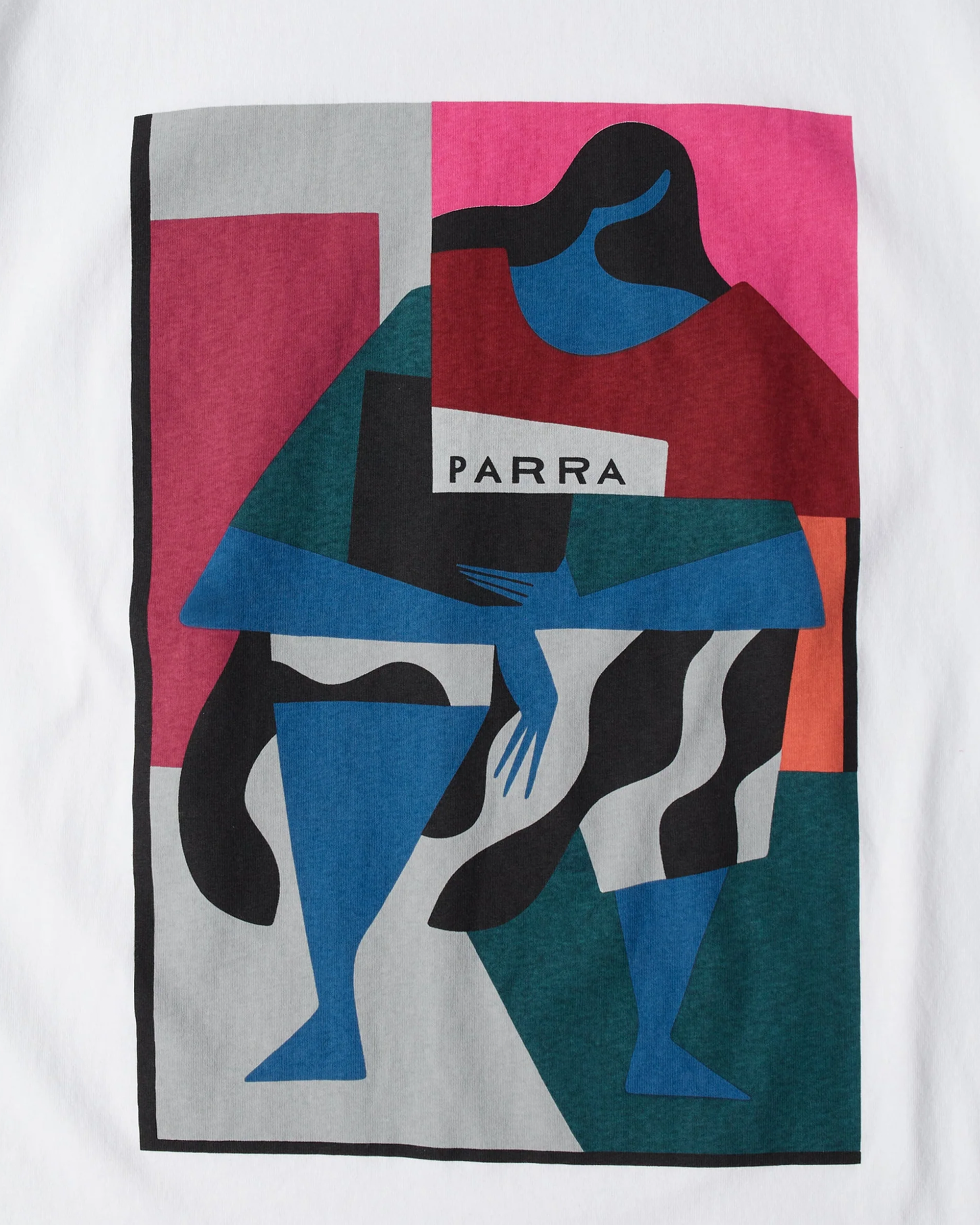 Parra Reading The Square T-shirt White
