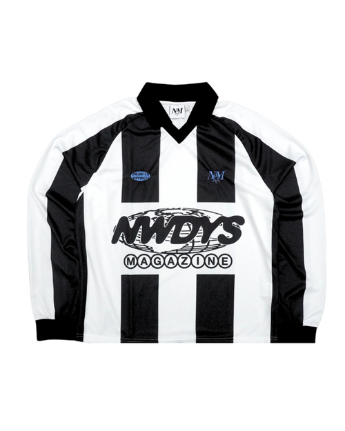 Nowadays Magazine Nowadays Longsleeve Football T-Shirt Black/White