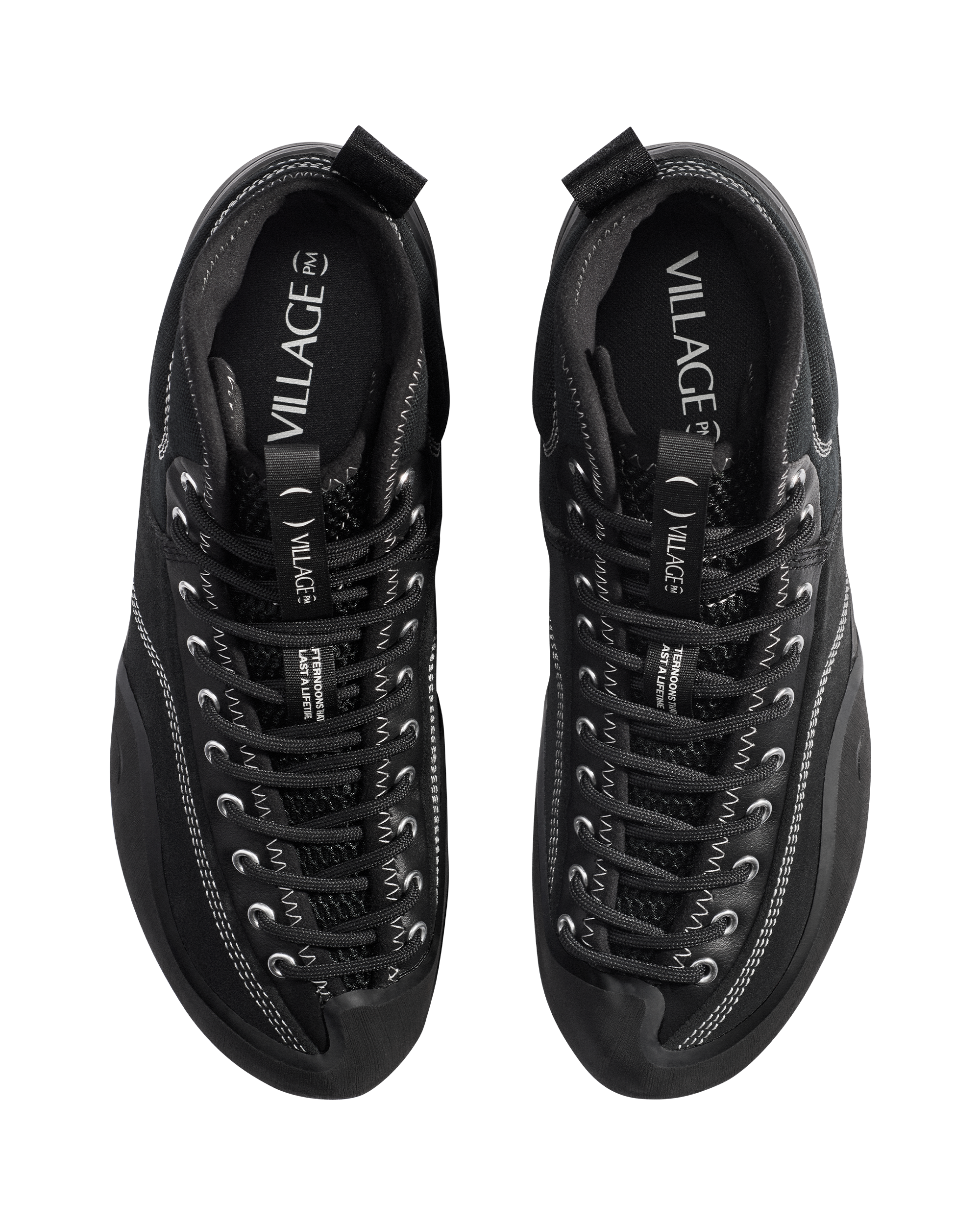 Village PM Leather Suede 1PM MID	Black / Natural Black	Leather