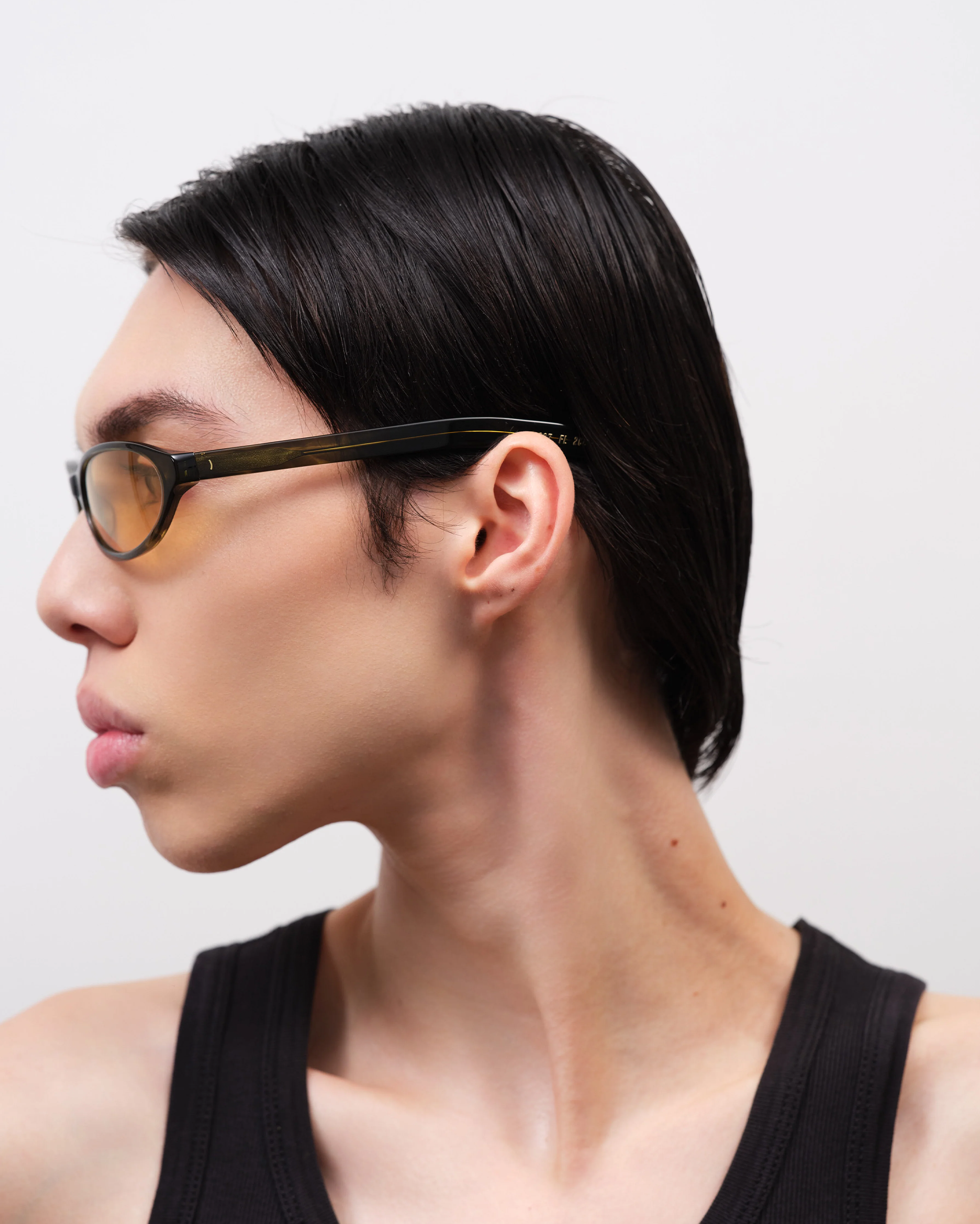 Flatlist Olympia Olive Horn/Yellow Lens Lens