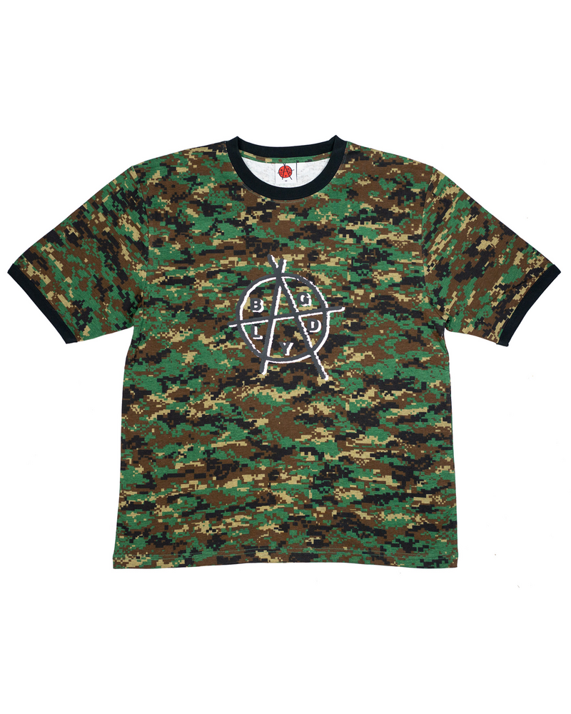 baglady Baglady Bagarchy Ringer T-shirt Camo