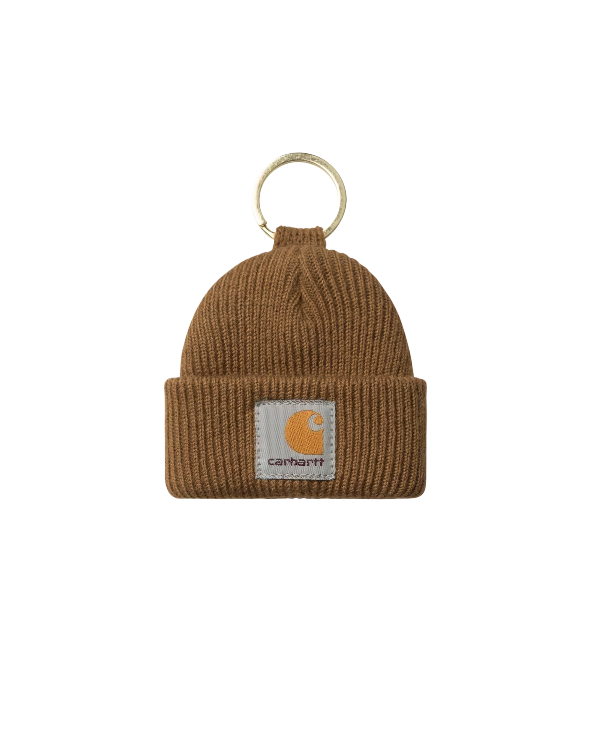 Carhartt WIP Mini Watch Hat Keychain Acrylic Hamilton Brown