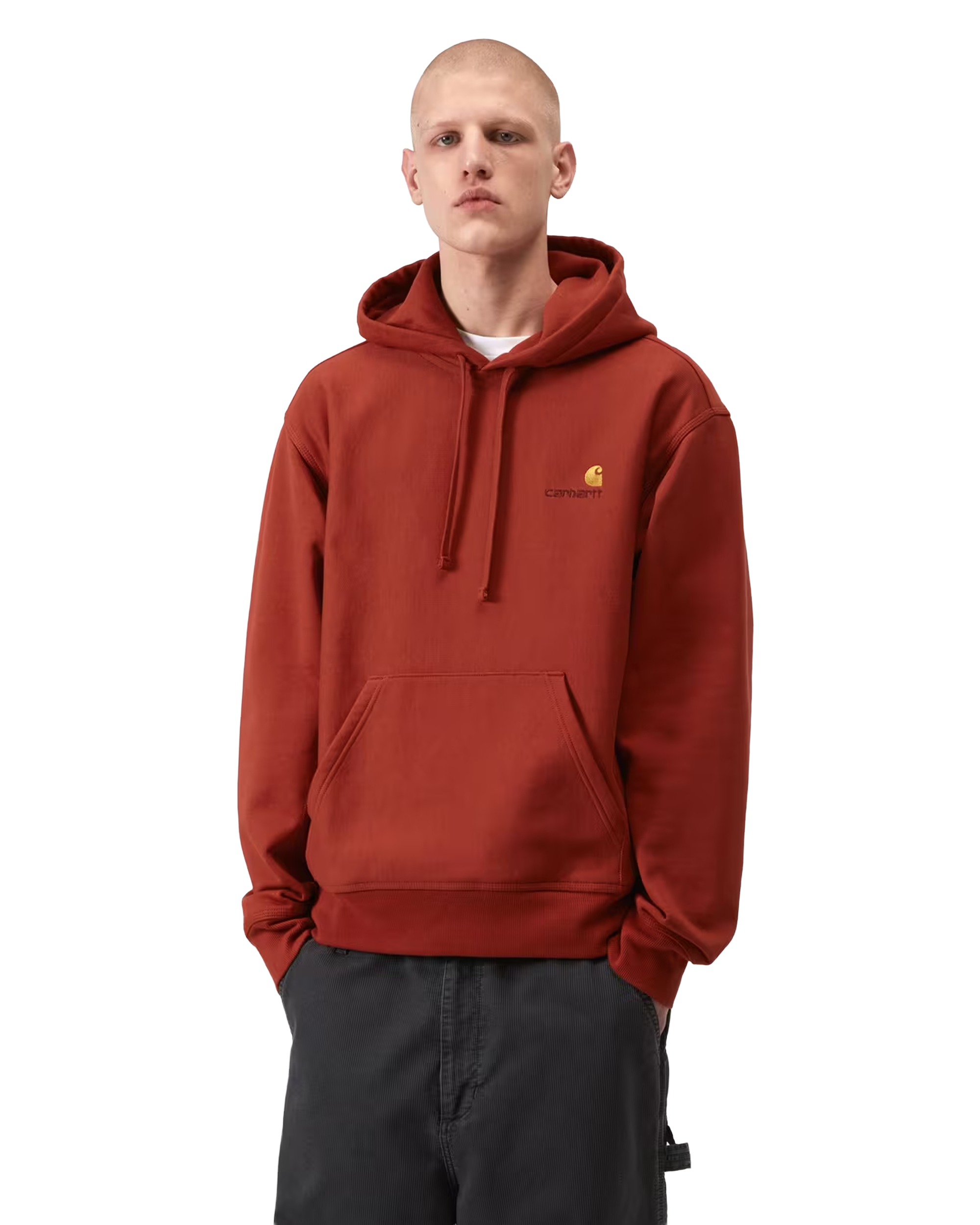 Carhartt WIP Hooded American Script Oxide Red