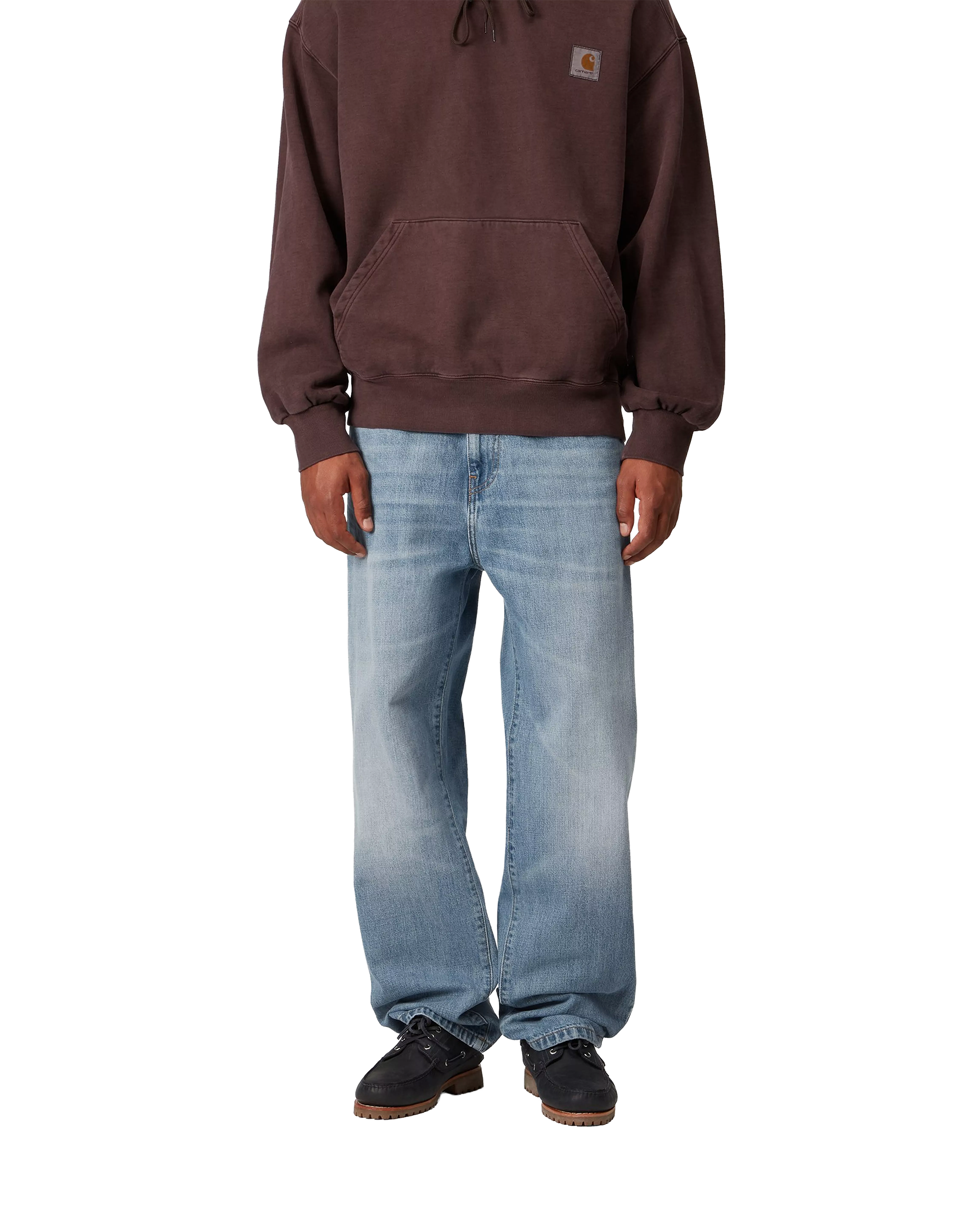 Carhartt WIP Aaron Pant - Camano Denim Blue Burst Washed