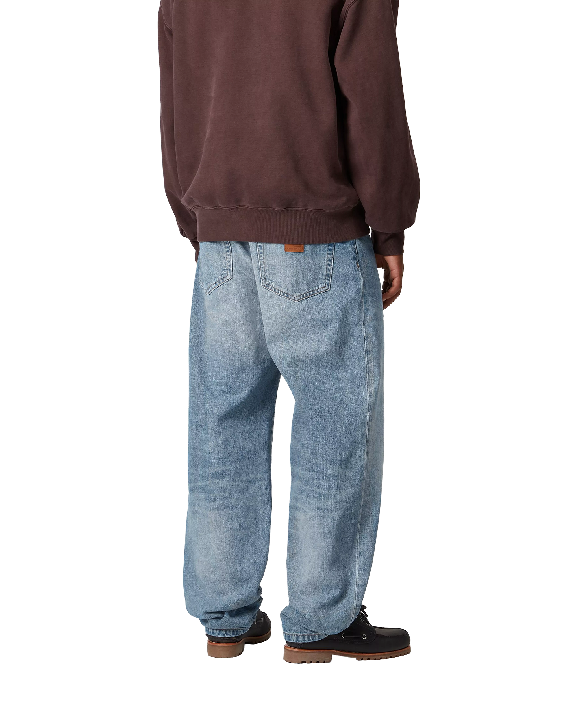 Carhartt WIP Aaron Pant - Camano Denim Blue Burst Washed