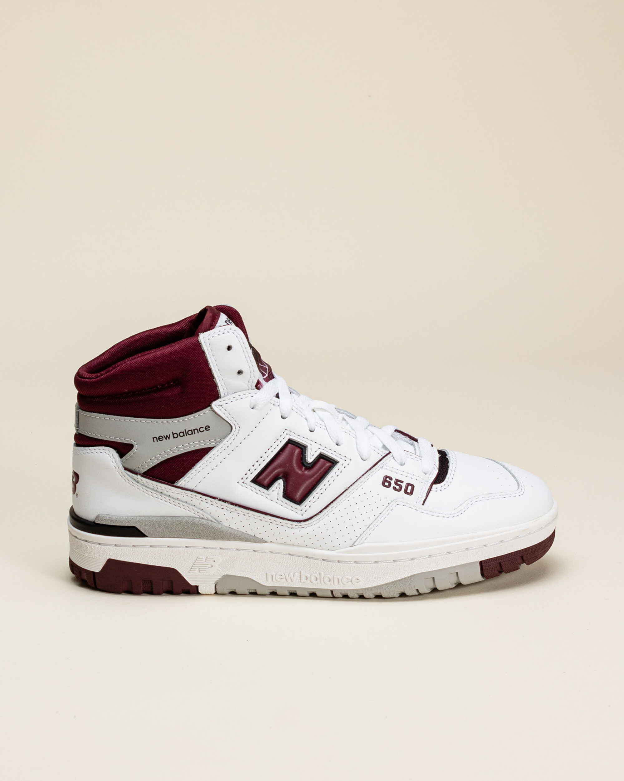 New Balance 650 - White / Burgundy