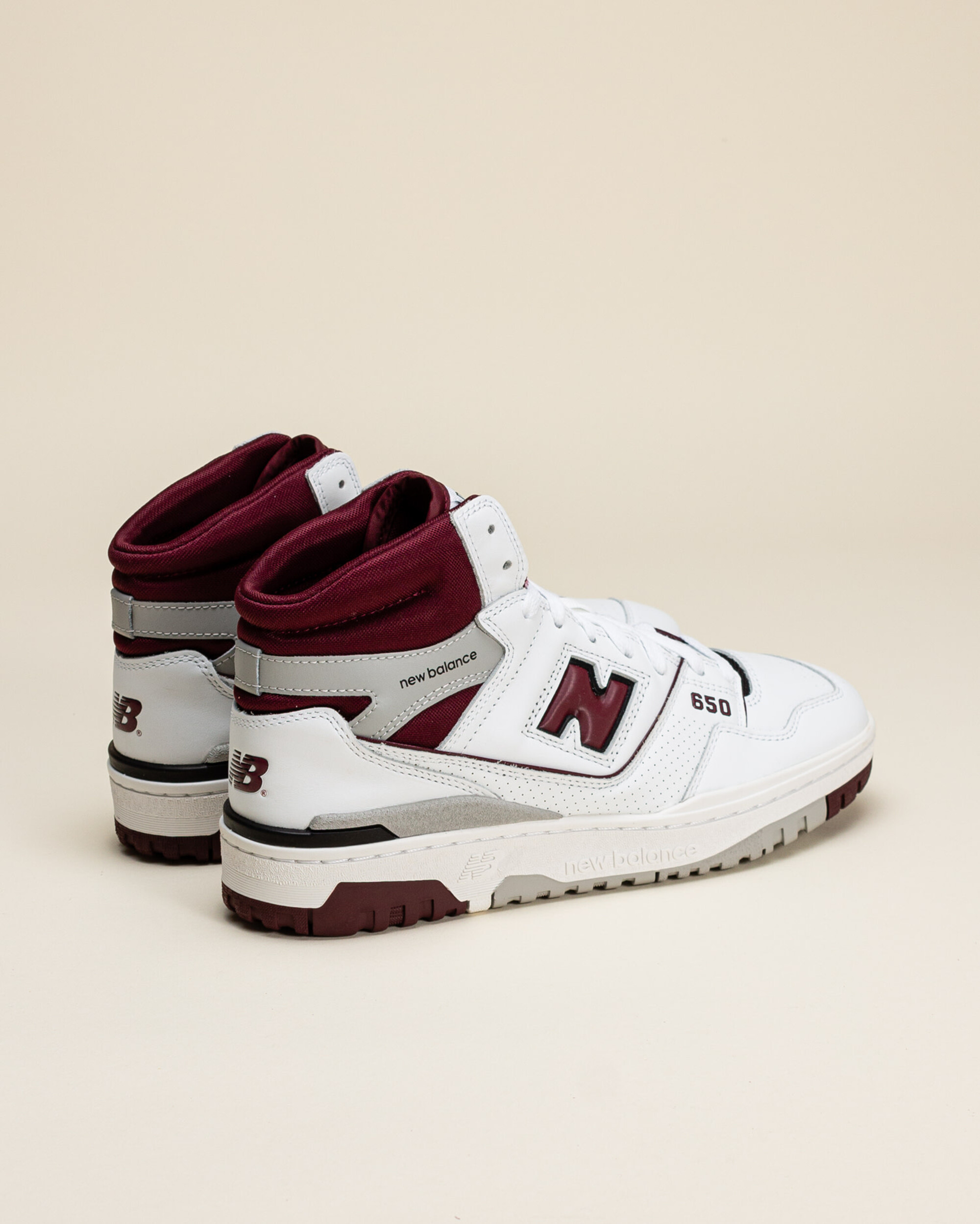 New Balance 650 - White / Burgundy