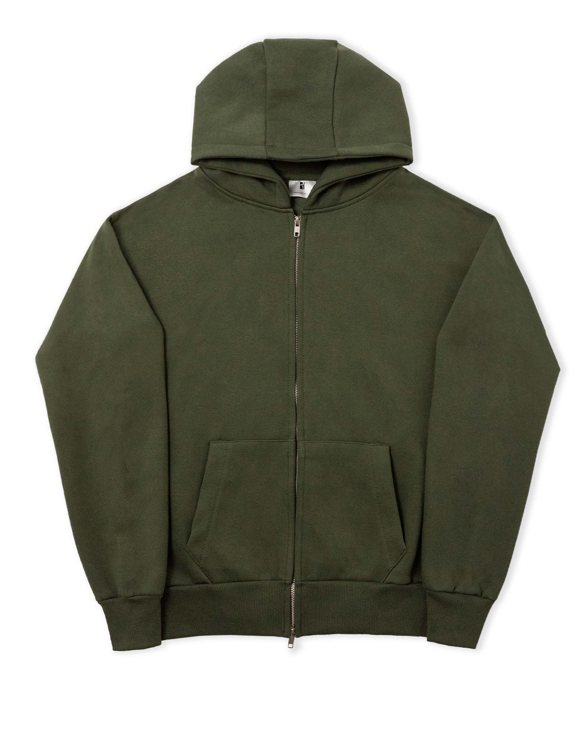 Poetic Collective Spray Zip Hoodie Olive
