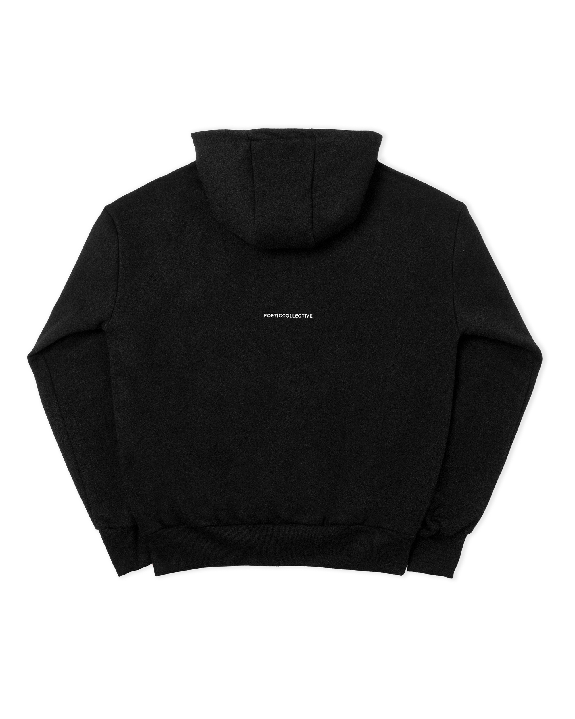Poetic Collective Crayon Double Zip Hoodie Black
