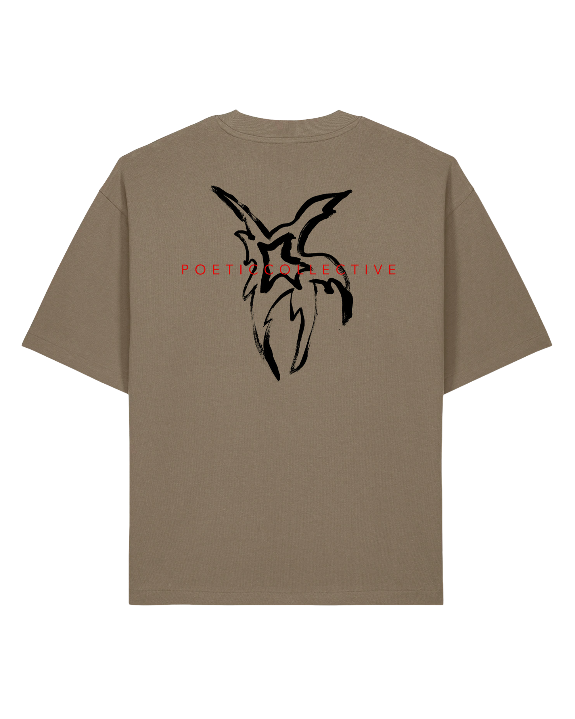 Poetic Collective Star T-Shirt Brown