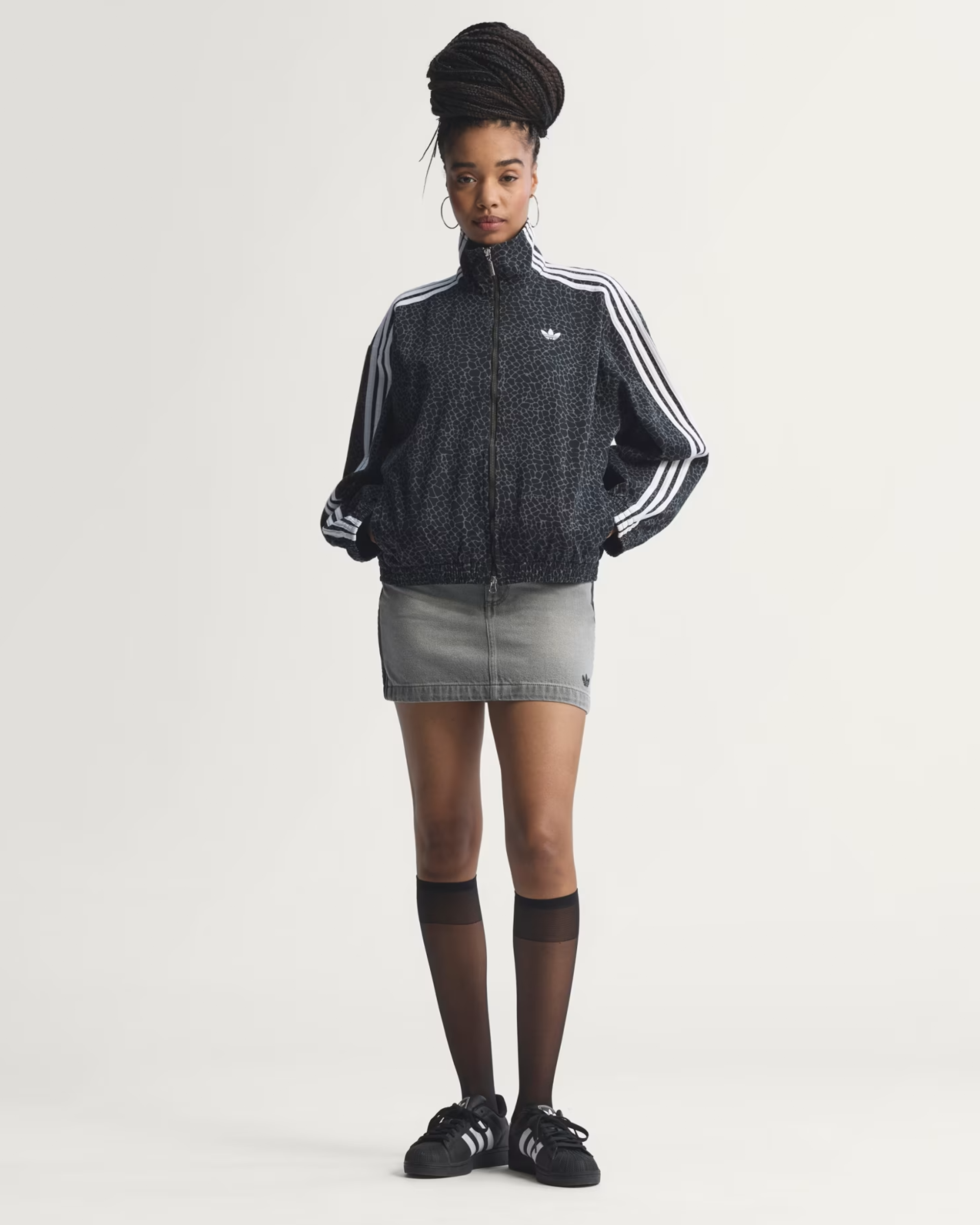 Adidas Firebird Oversized Jacket Bold animal print