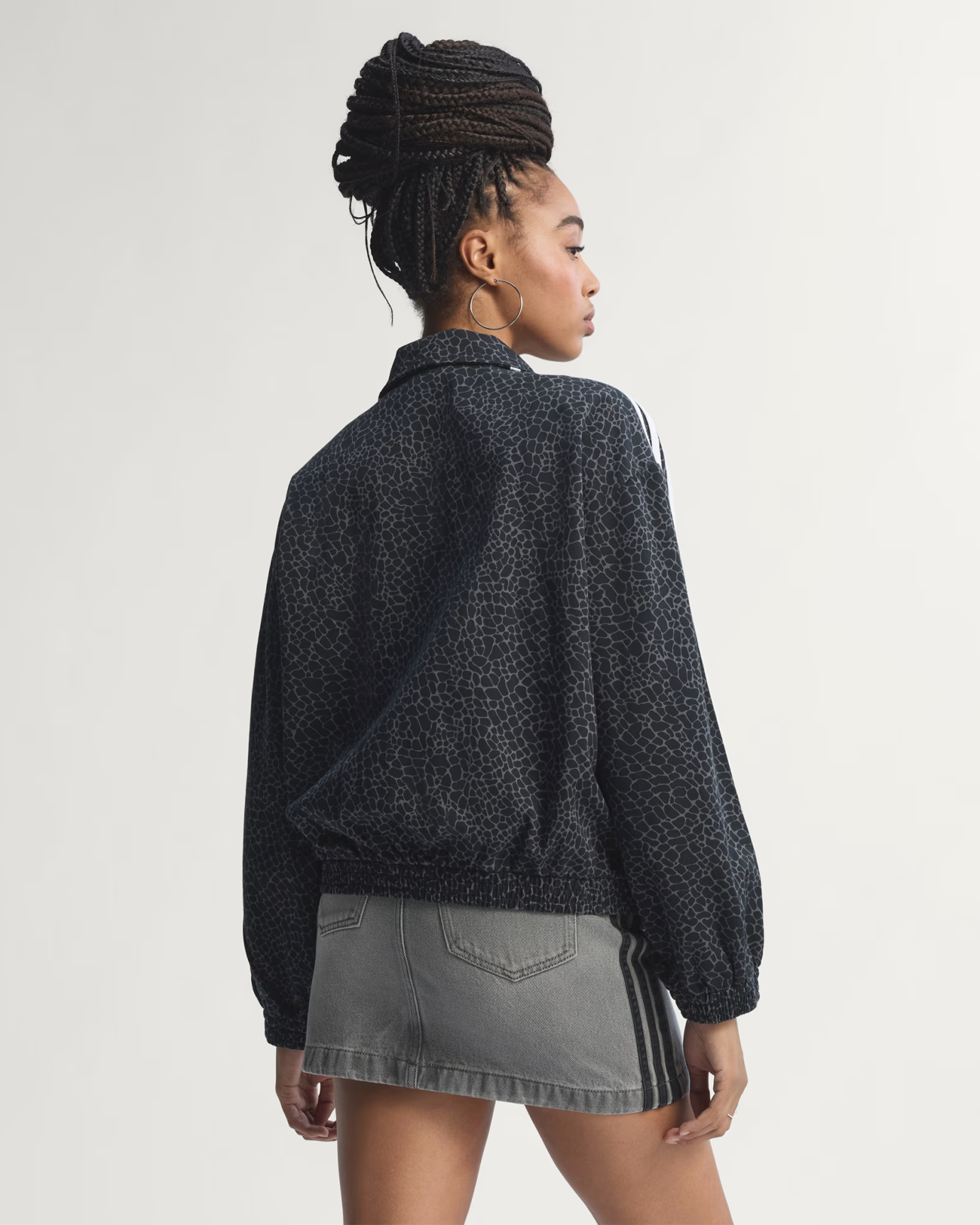 Adidas Firebird Oversized Jacket Bold animal print