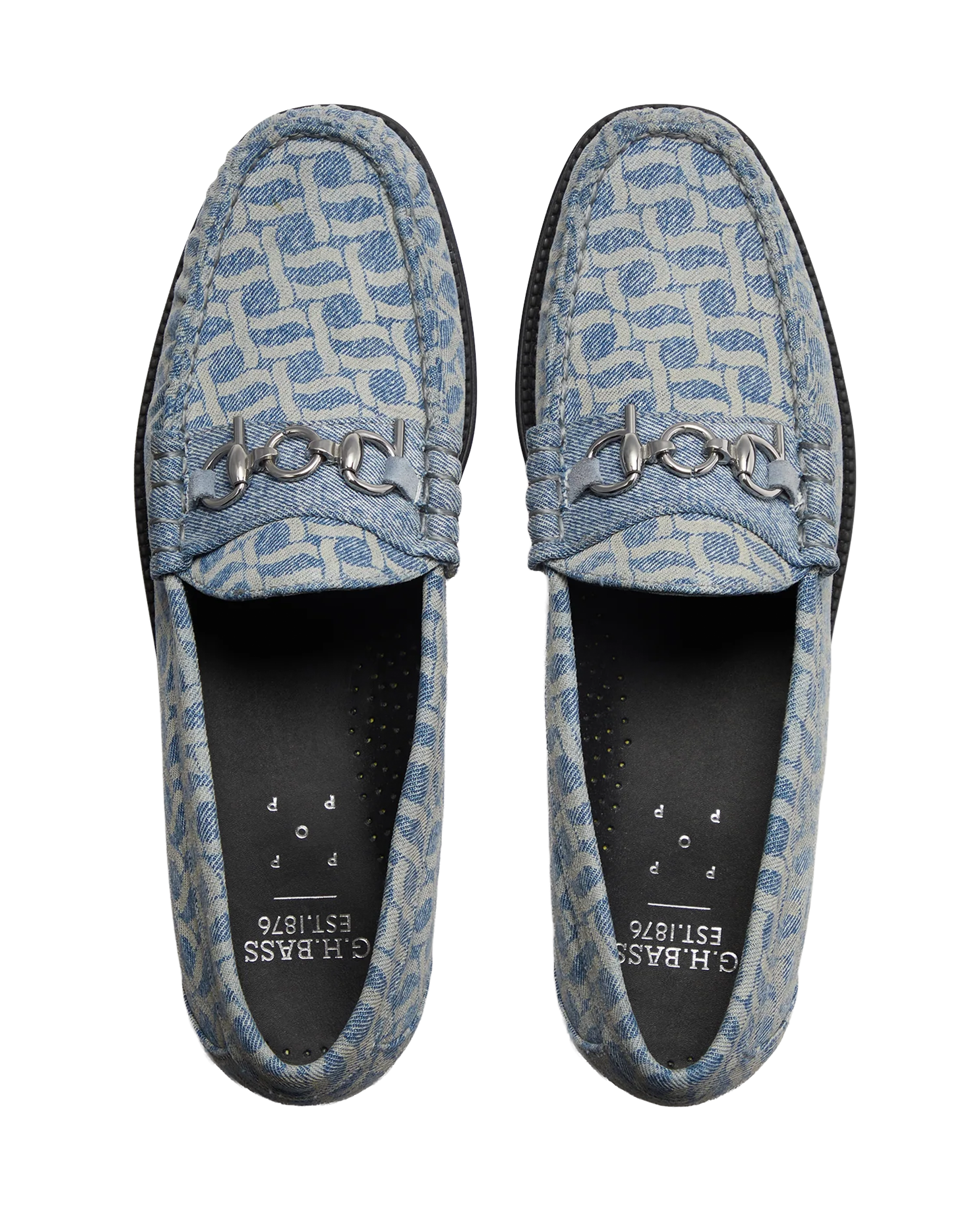 G.H. Bass. X POP Easy Weejun Lincoln Light Blue Denim