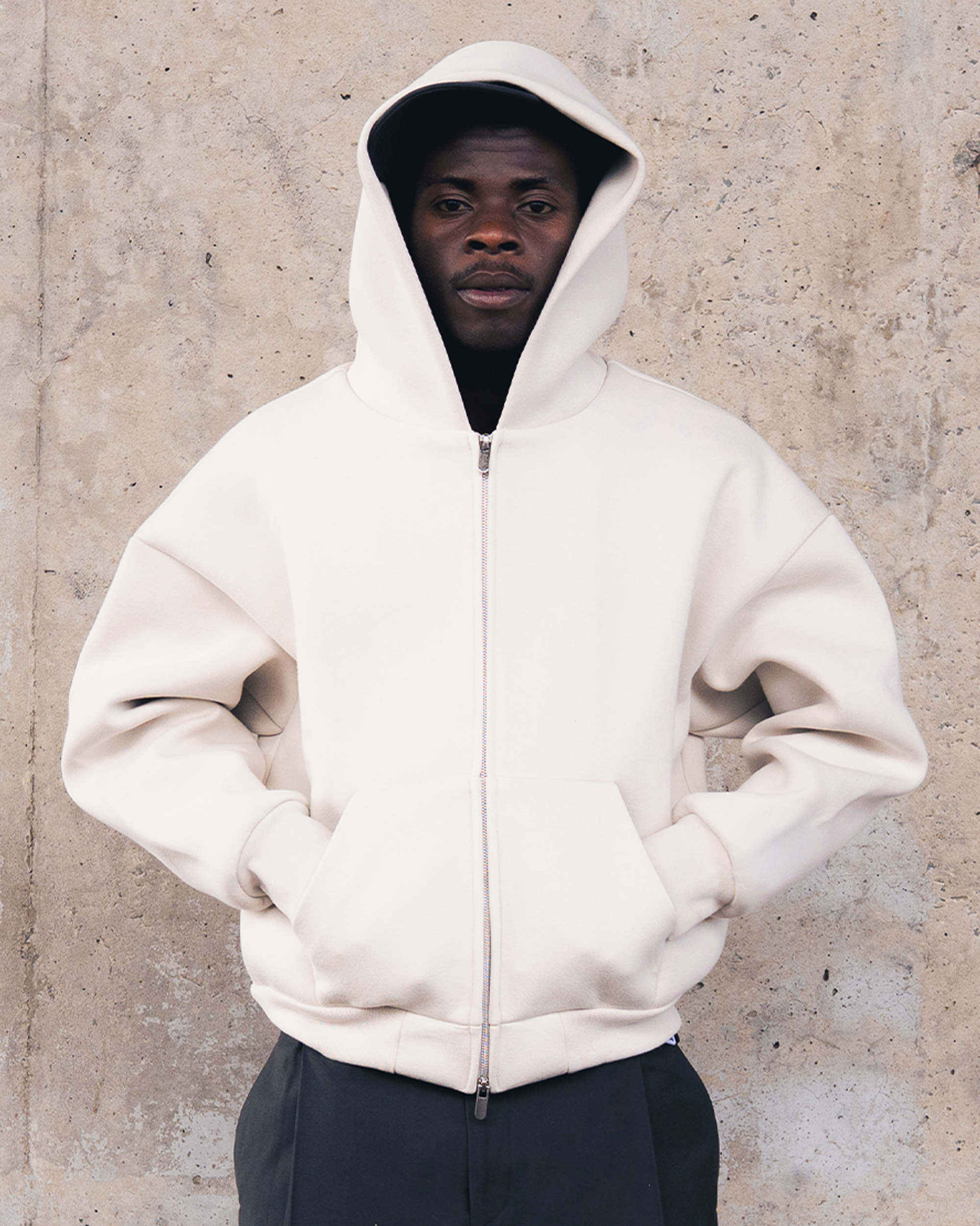 Seventh V2 Zipped Hoodie Bone