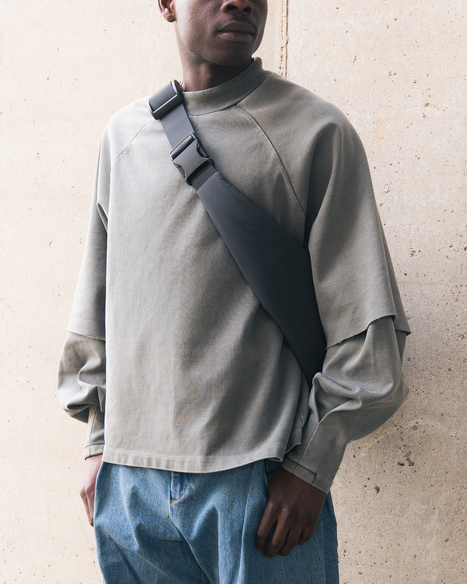 Seventh Raglan Layered Longsleeve Tee Sage Fade - Lockwood