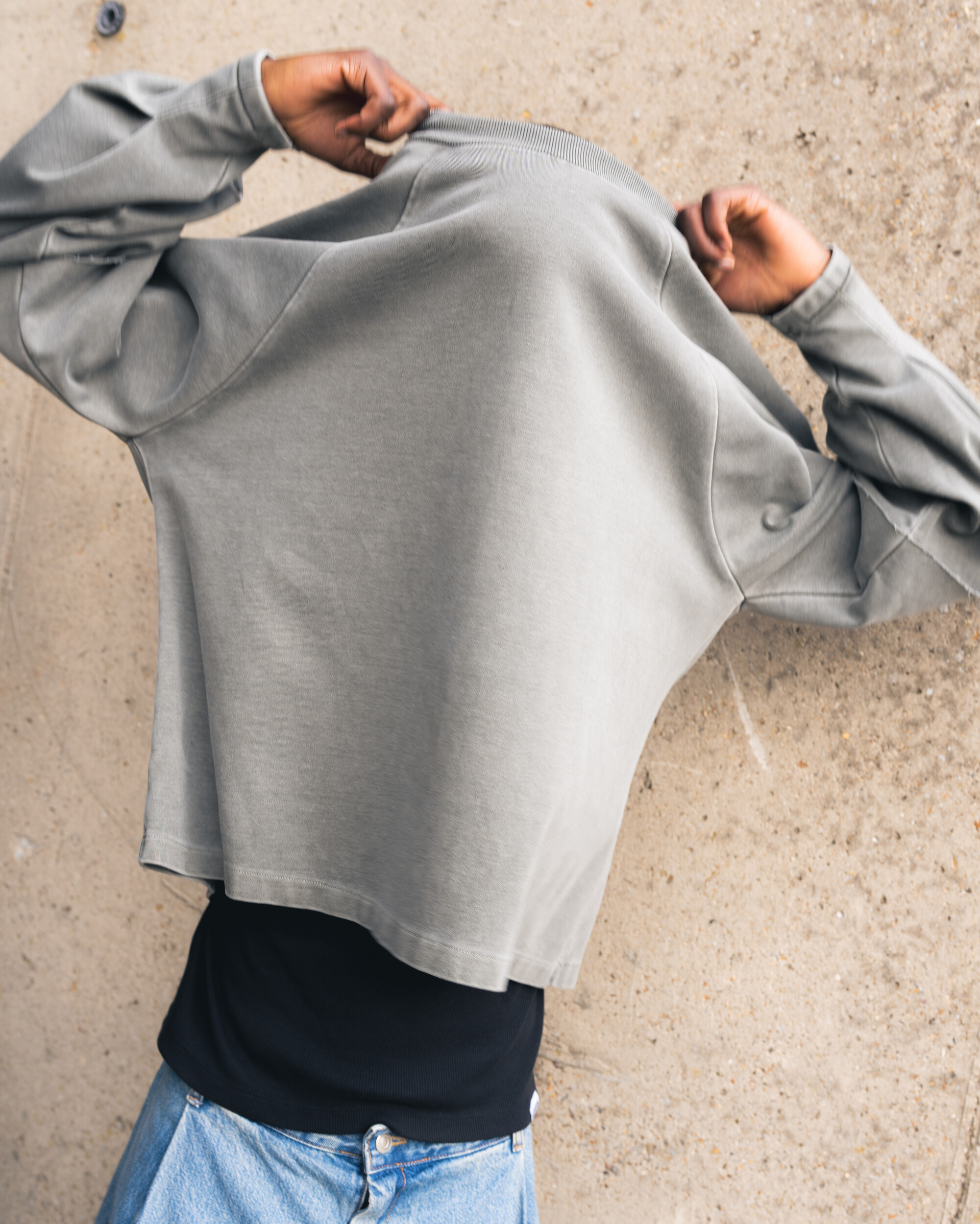 Seventh Raglan Layered Longsleeve Tee Sage Fade
