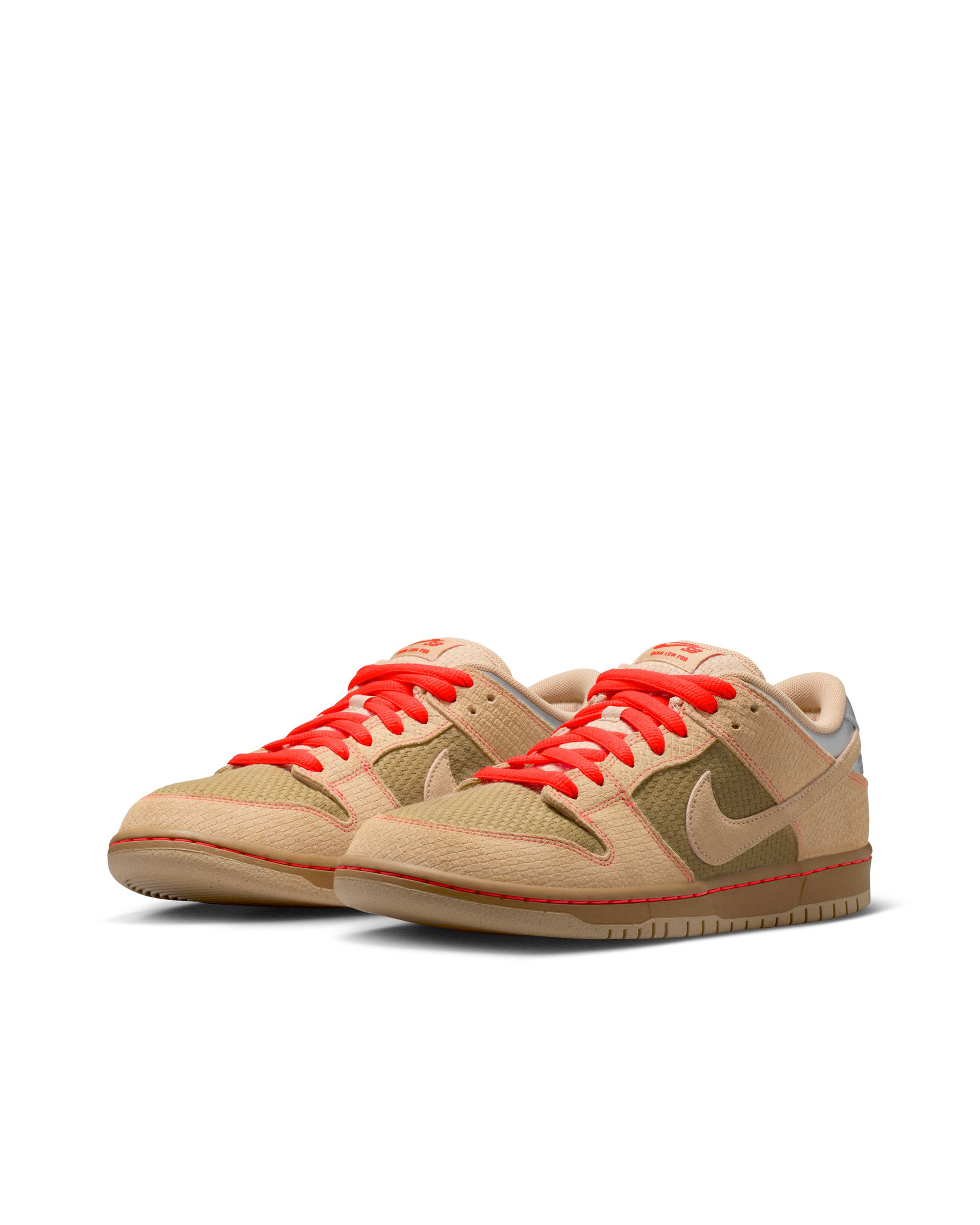 Nike SB Dunk Low "Som Tum" Natural Beige/Light Brown-Blaze Orange