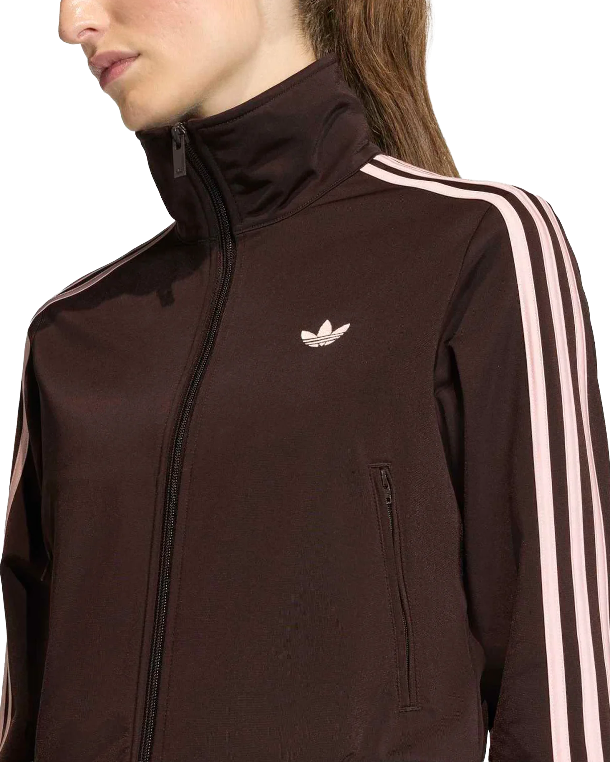Adidas Classic Firebird Tracktop Aurora Coffee/Sandy Pink