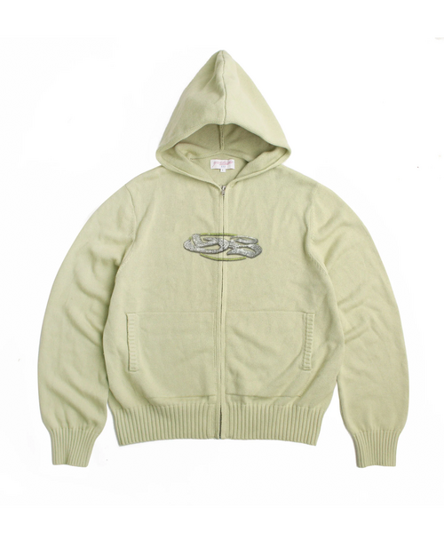 Yardsale Glitz Knitted Hood Lime