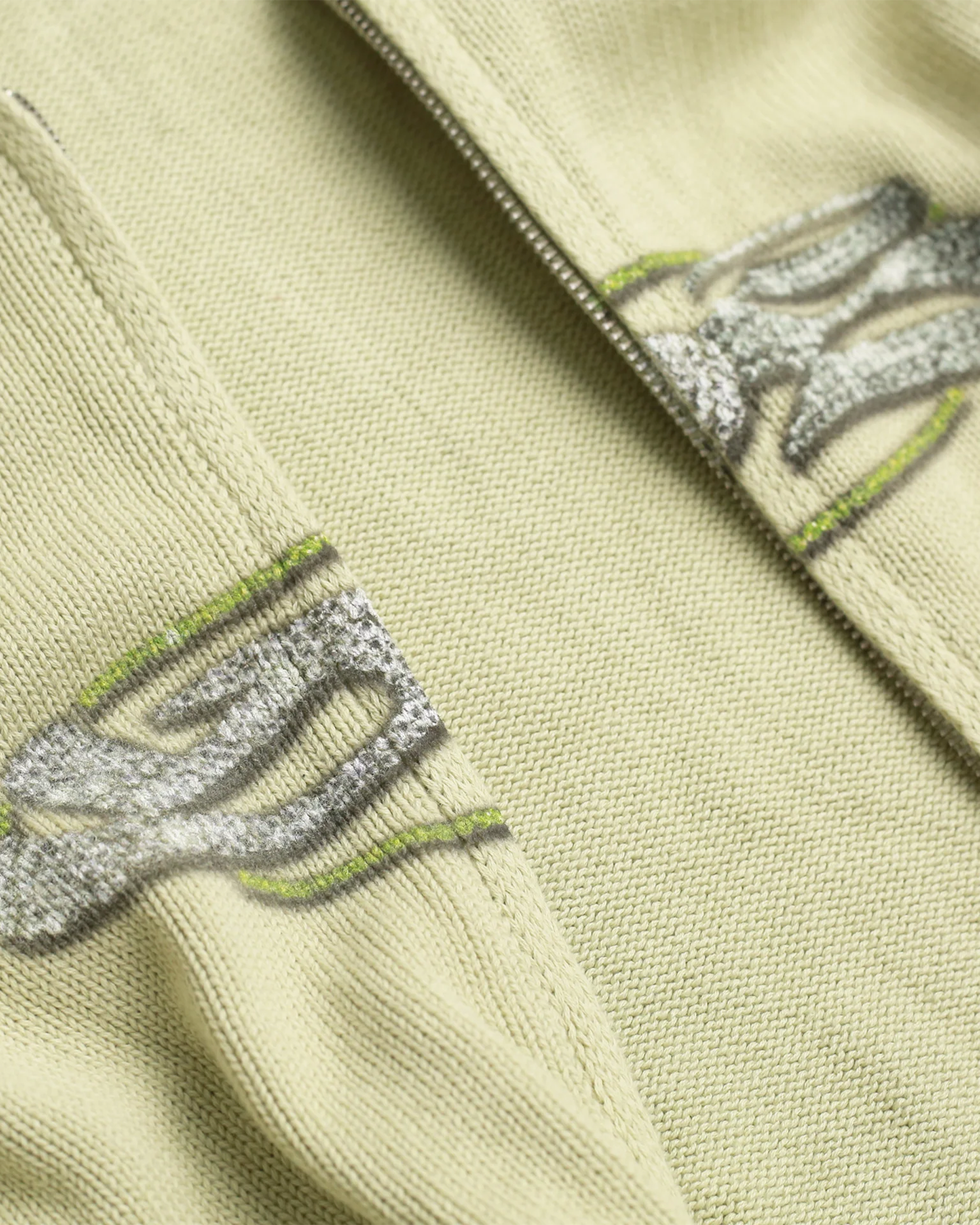 Yardsale Glitz Knitted Hood Lime