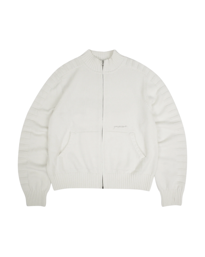 Yardsale Faldo Knitted Full-Zip Cream