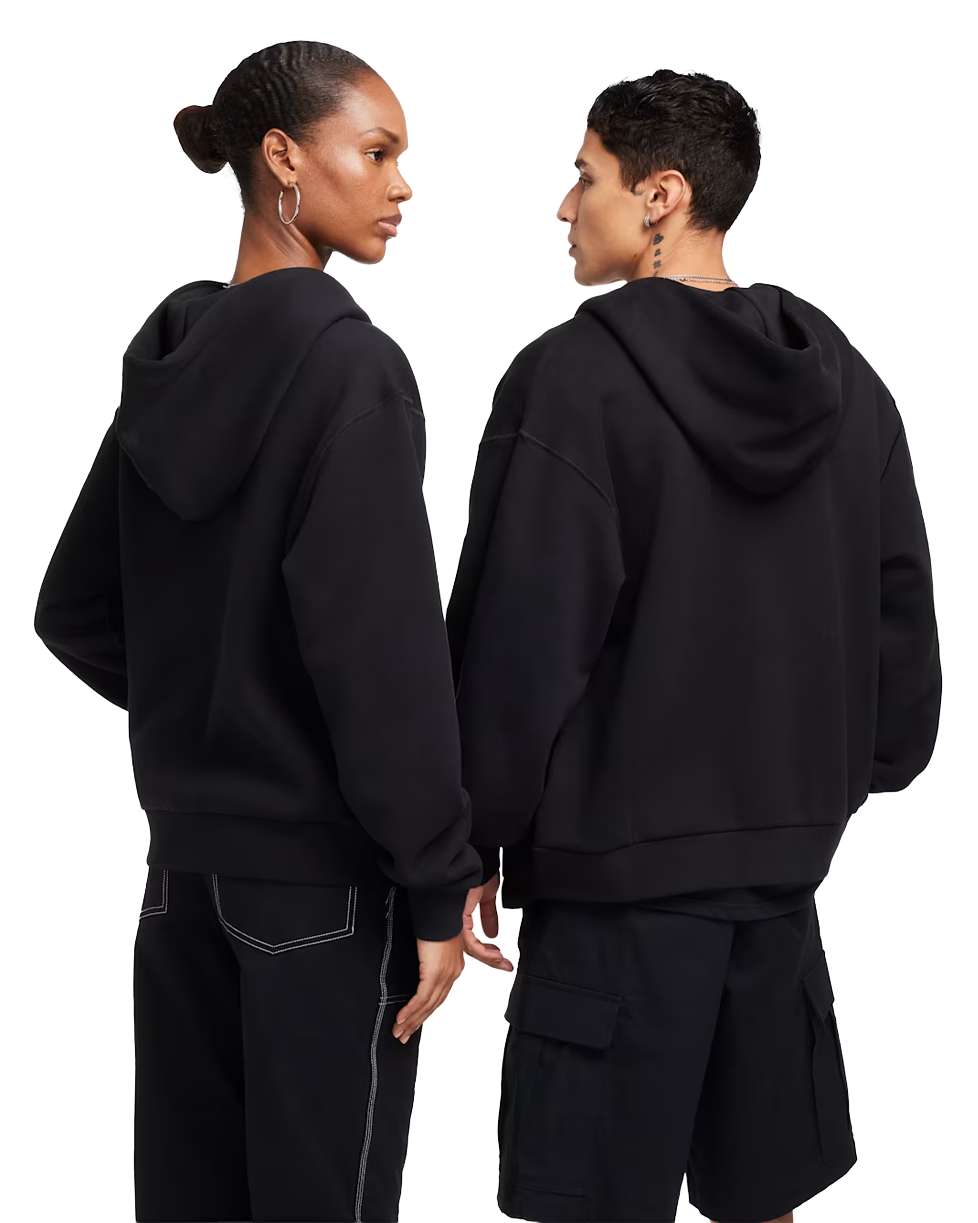 Nike SB Full Zip Hoodie - Black/White