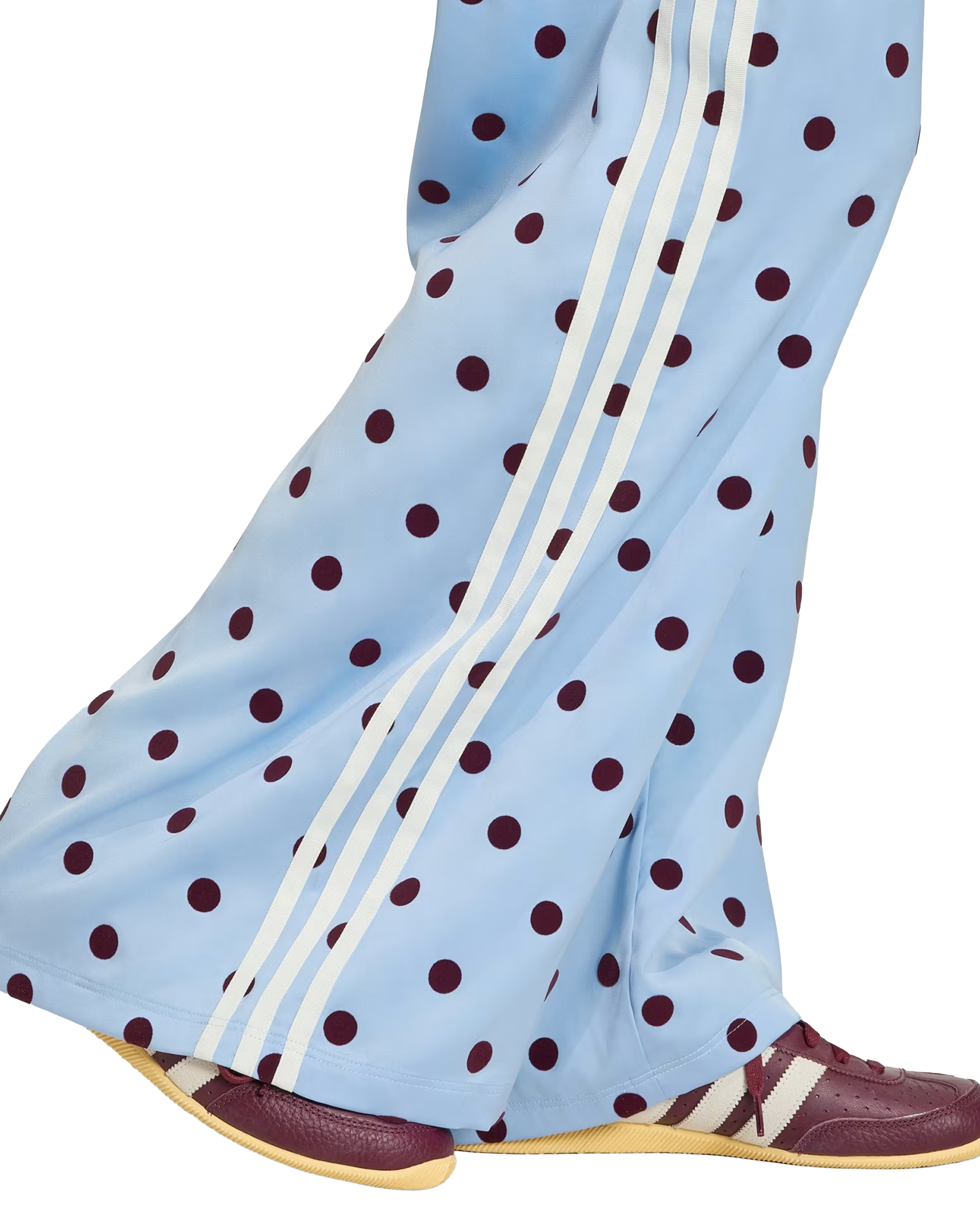 Adidas Firebird Wide Leg Polka Dot Trackpant