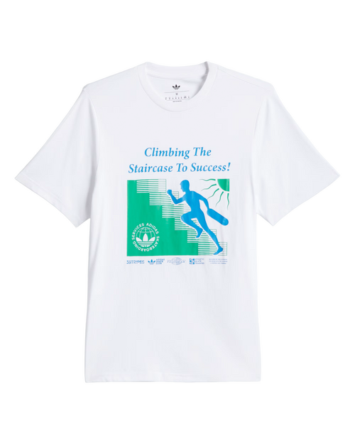 adidas skateboarding Adidas skate Stairs Corpo Solutions Tee White