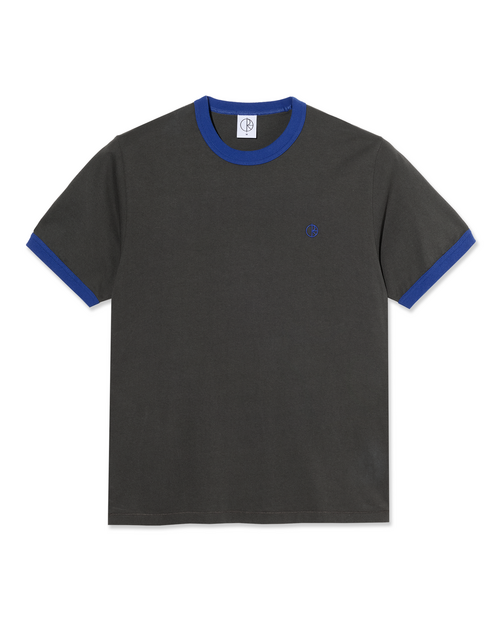 Polar Polar Ringer Tee Dirty Black/Egyptian Blue