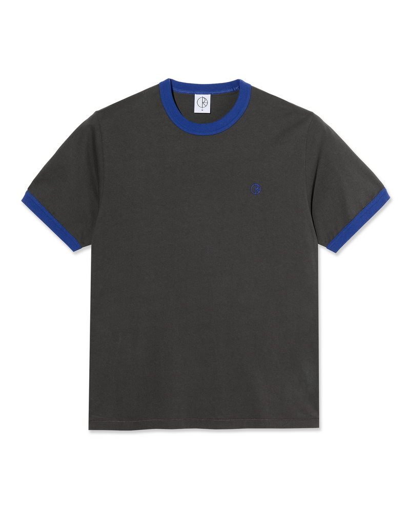 Polar Polar Ringer Tee Dirty Black/Egyptian Blue