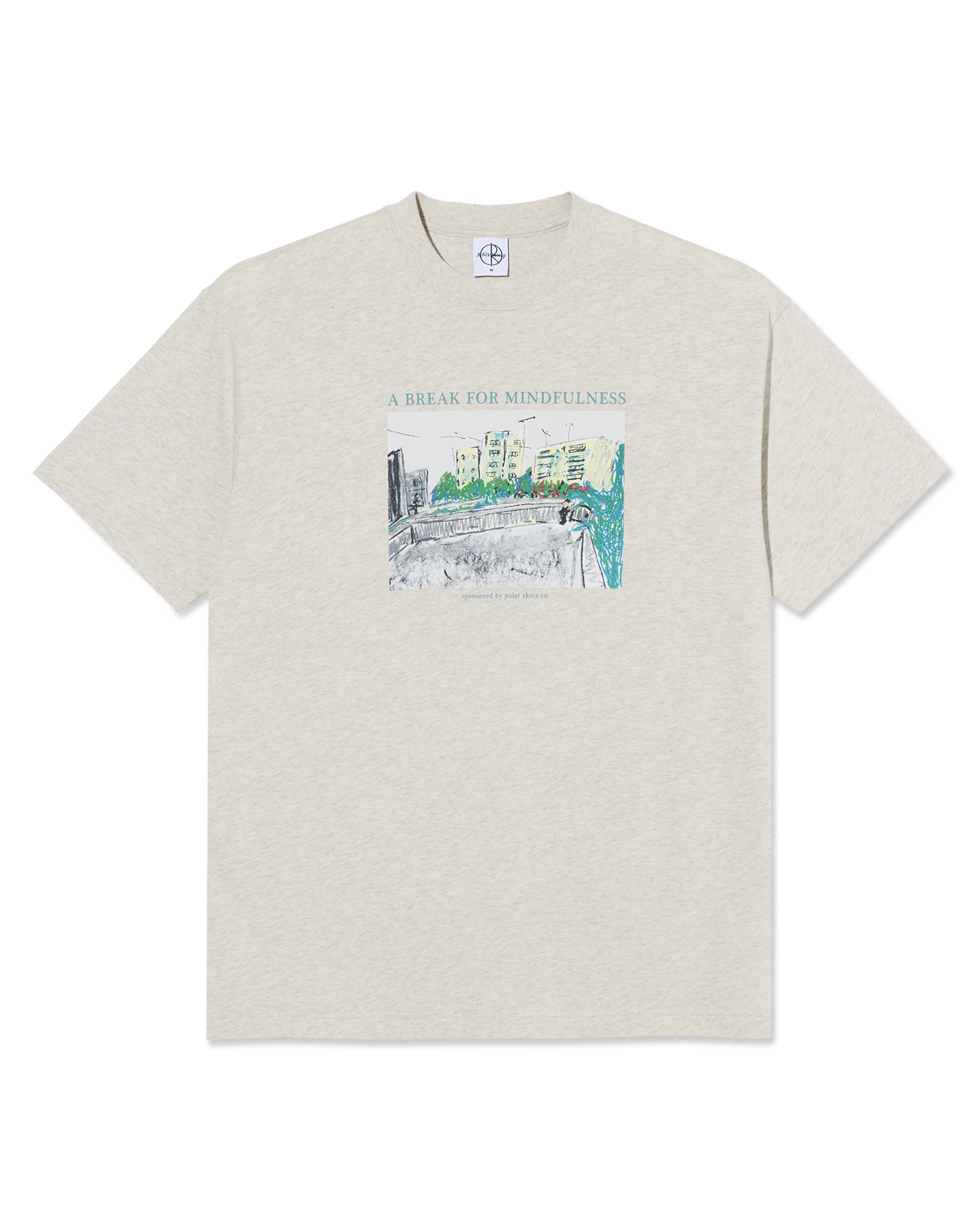 Polar Tee Mindfulness Ivory Grey Melange